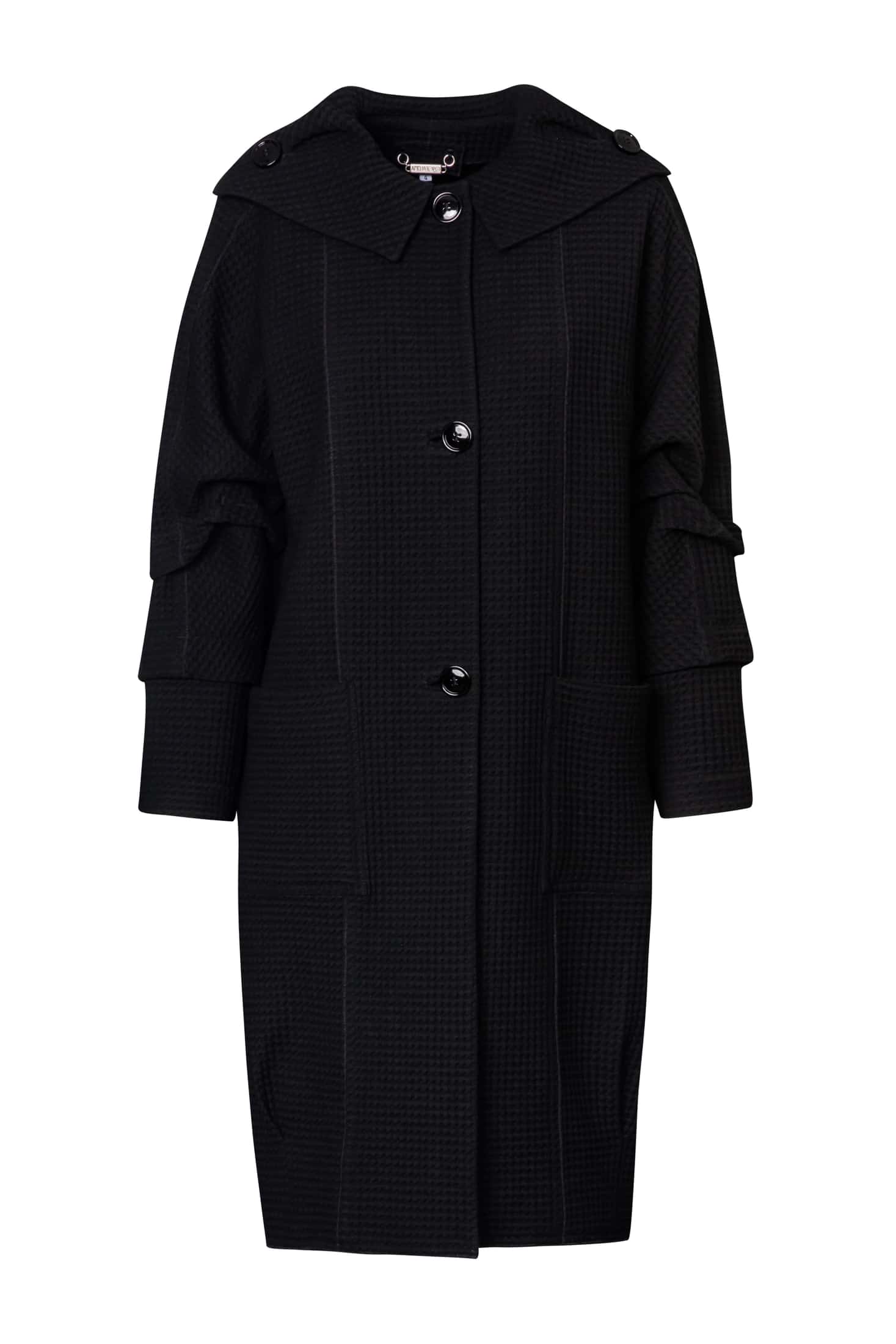 Waffle Lightweight Wool Sailor Coat - miniatura 2
