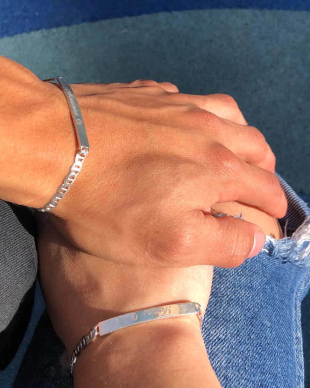 Pulsera Personalizada Pareja Plata ley 925