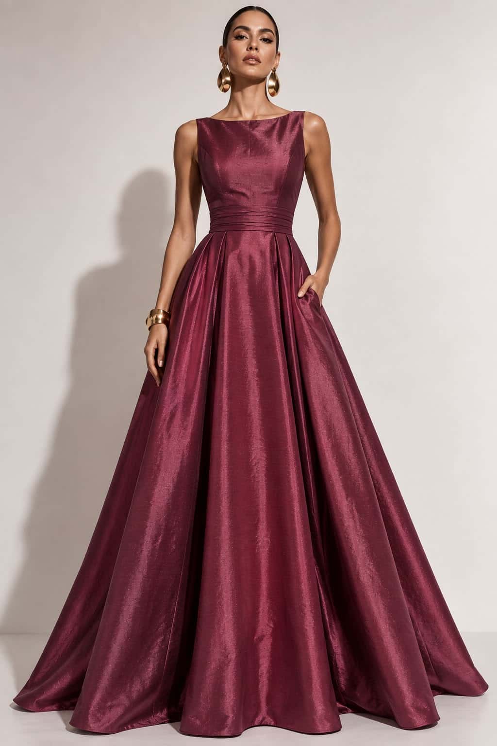 Vestido Genoveva Vinotinto - miniatura 1