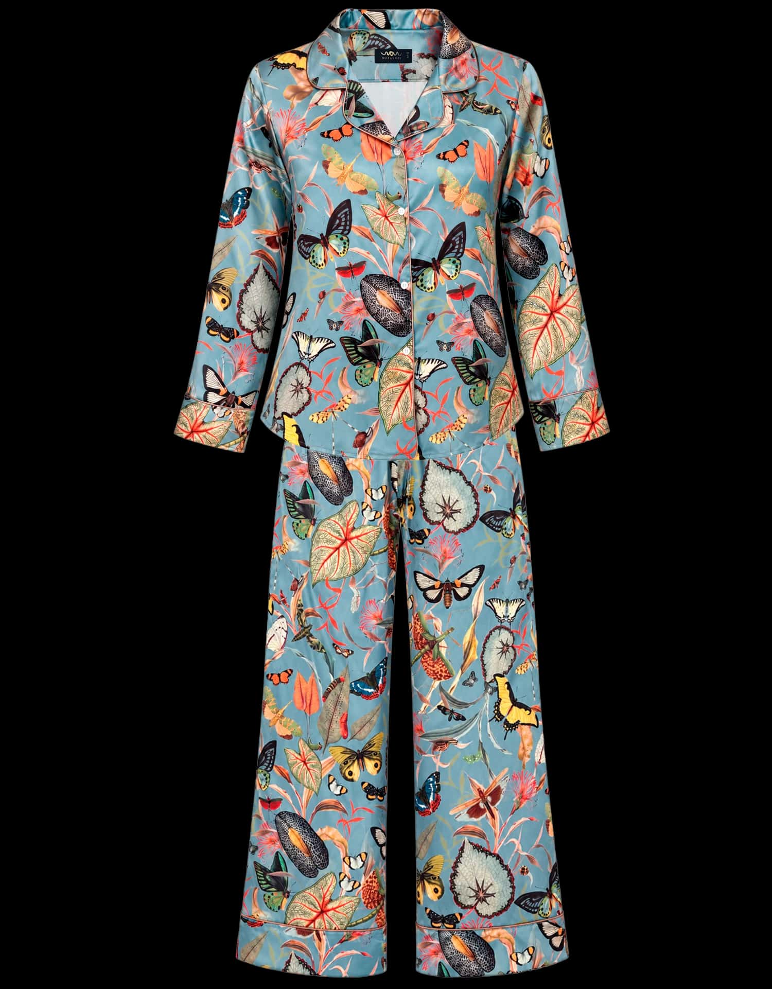 Pijama larga - Mariposas Aqua - miniatura 6