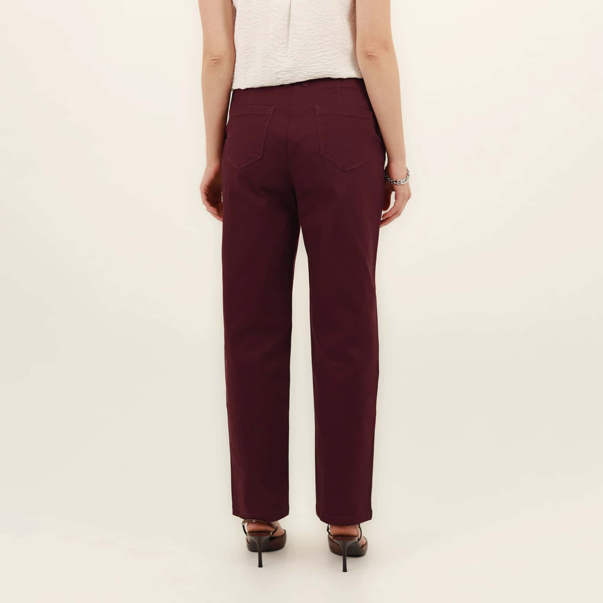 Pantalón baggy bota recta con prenses - miniatura 3