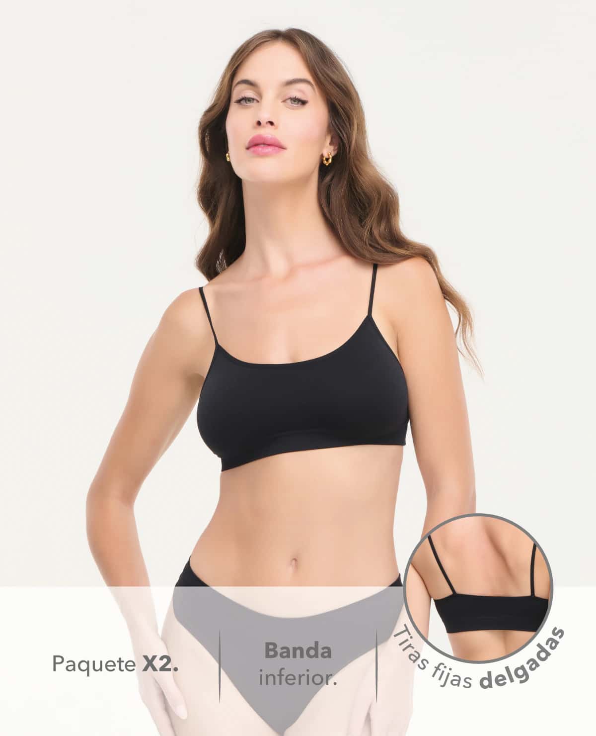 Top Seamless | Paquete X2 |Tiras Fijas - miniatura 2