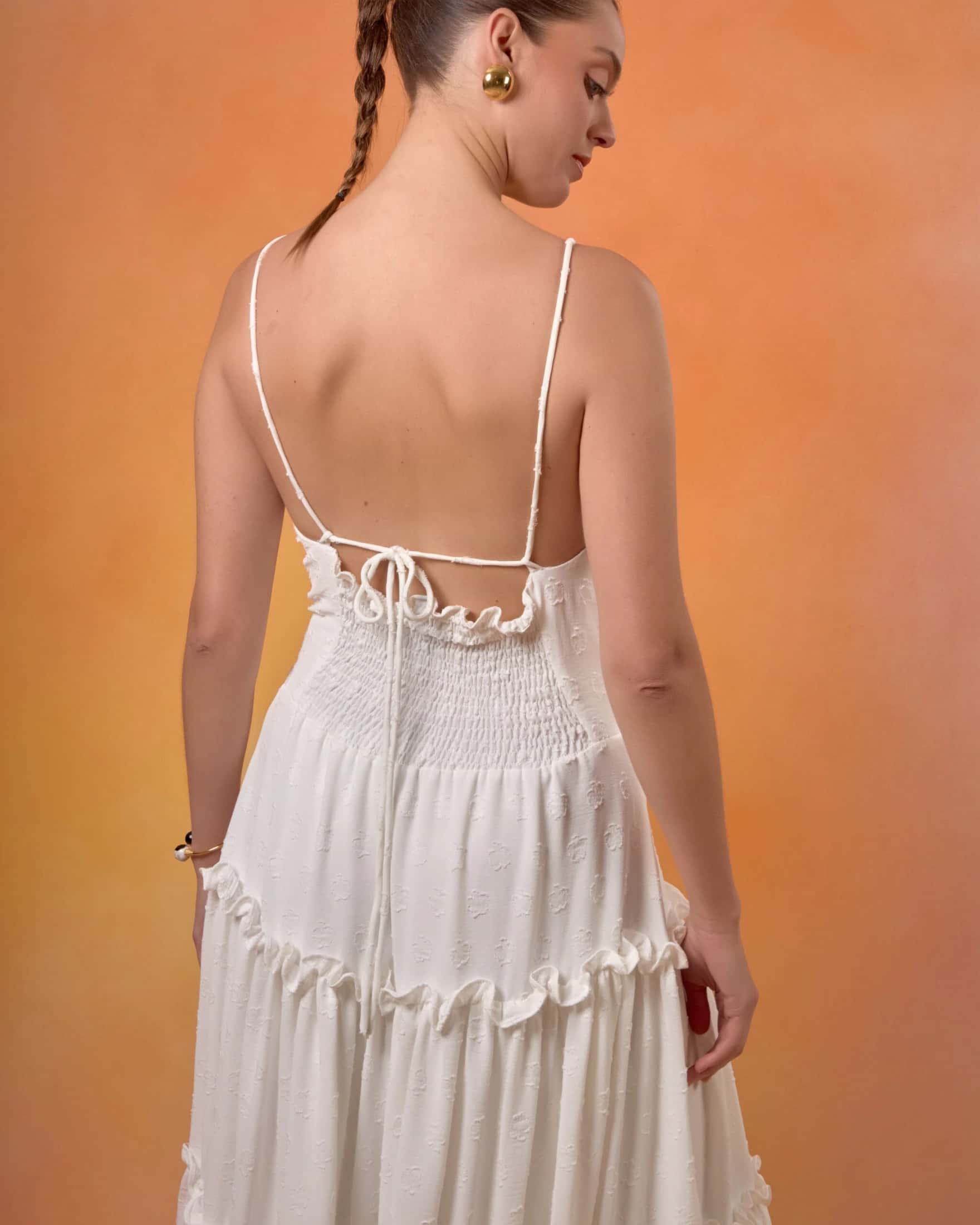 Vestido Alejandrita Blanco - miniatura 3