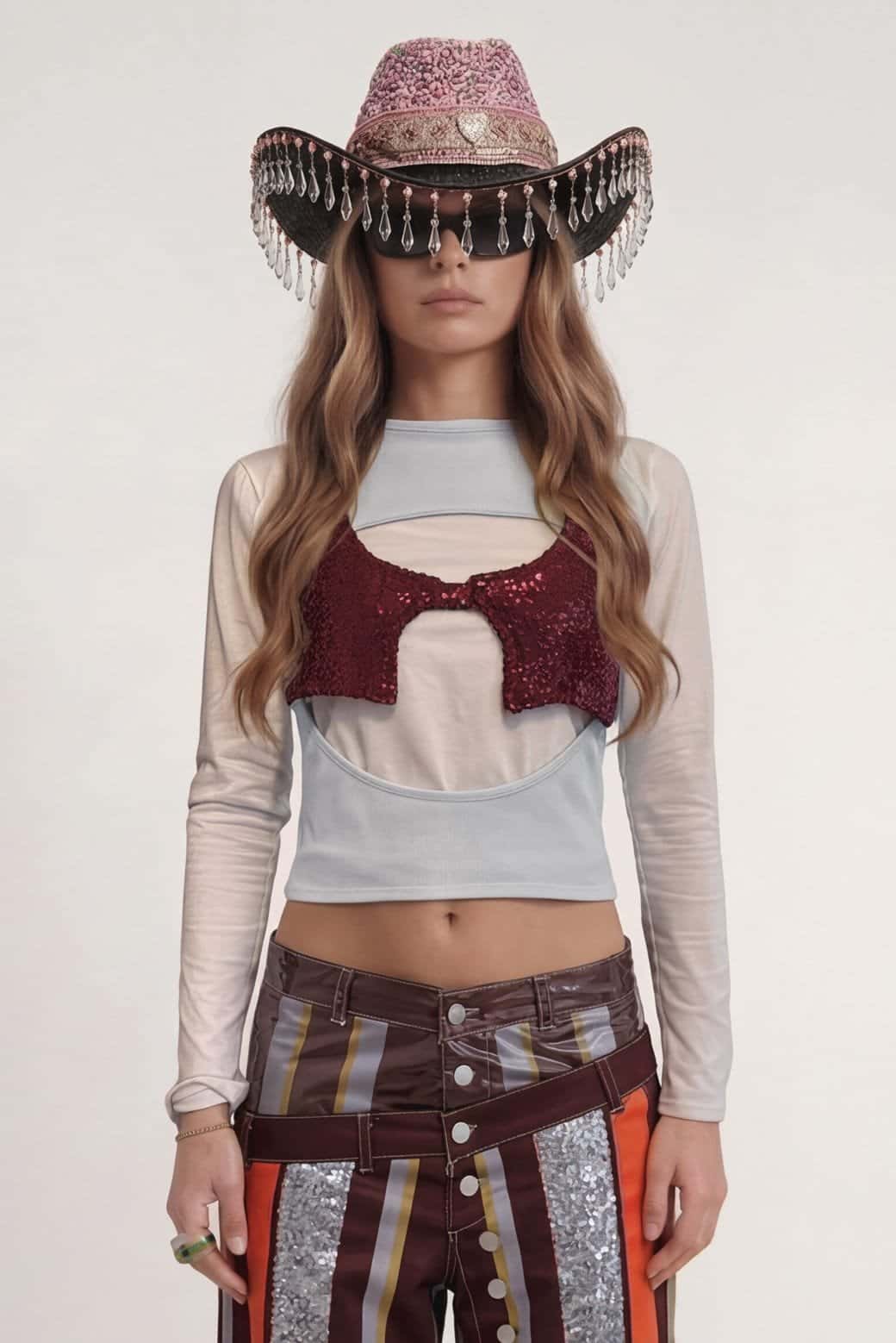 🌘✨Eclipse Glow Layered Top
