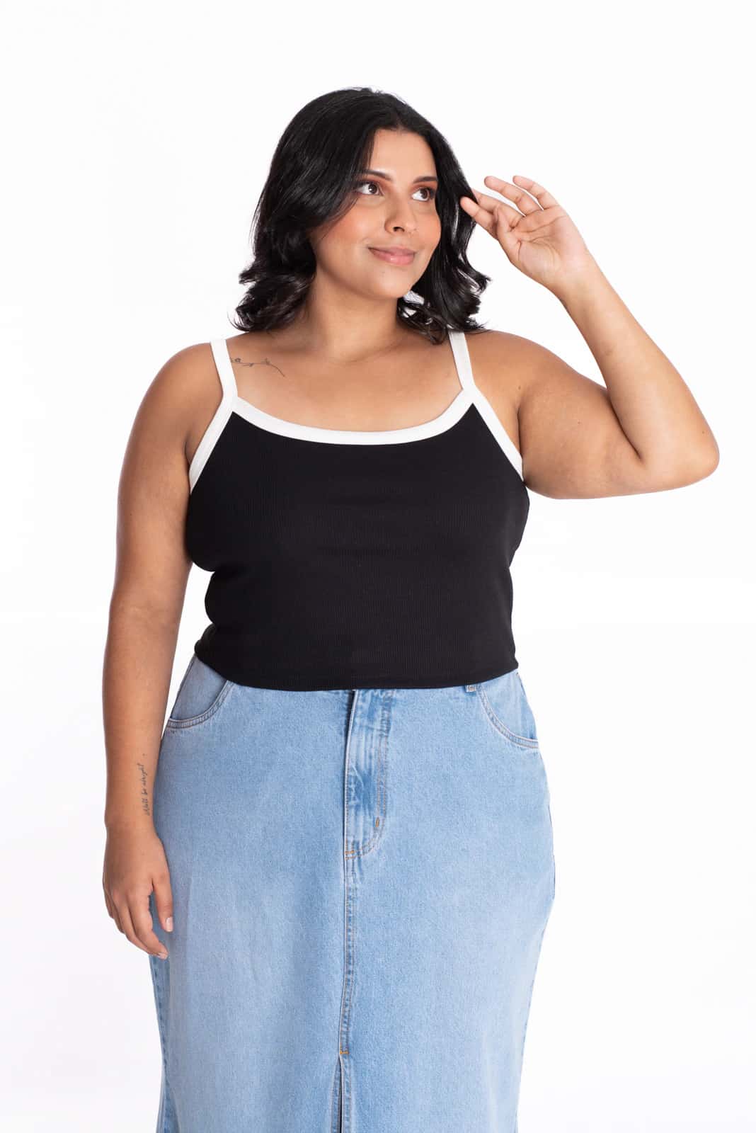 Crop Top Solaris Negro