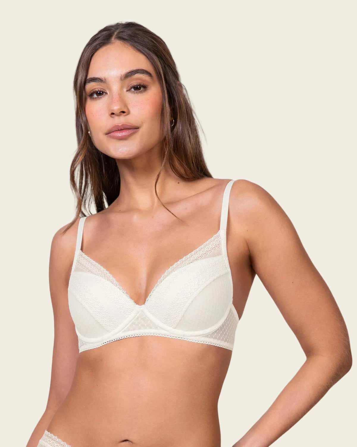 Brasier con encaje y copas suaves