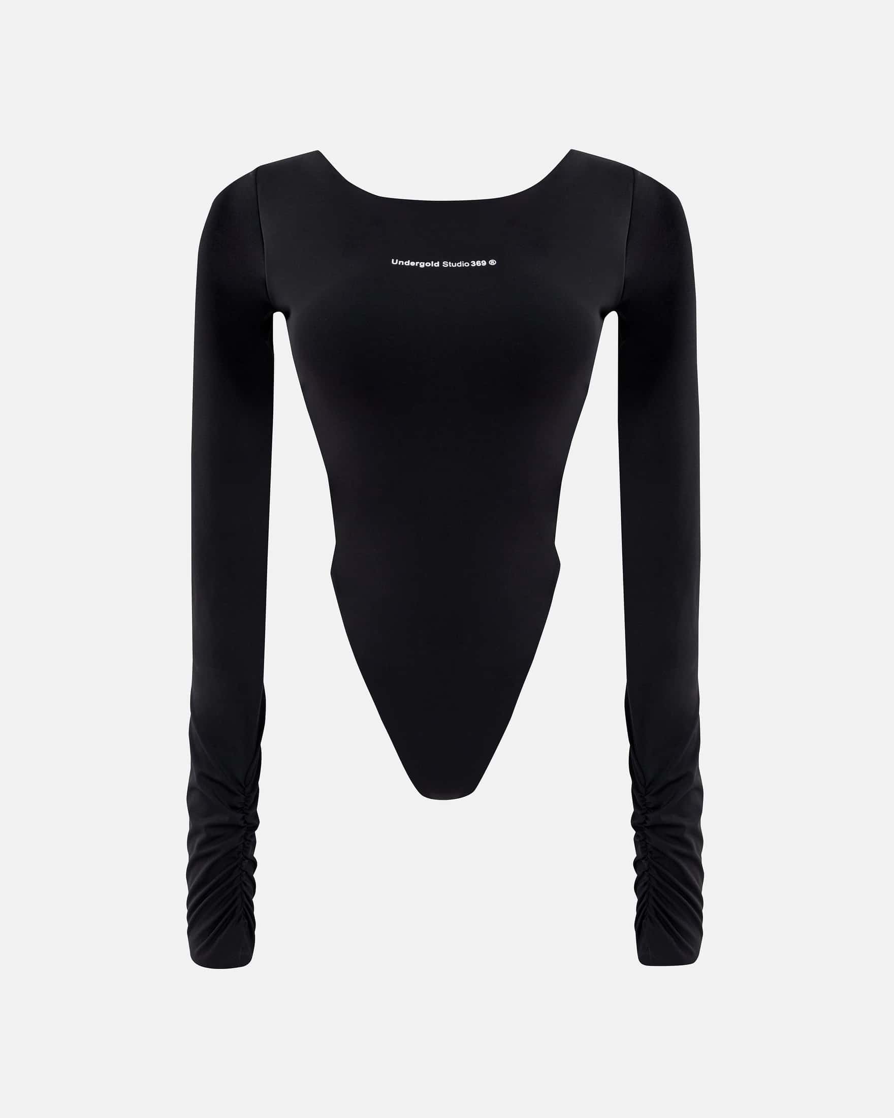 Basics Undergold Studio Backless Long Sleeve Body Black