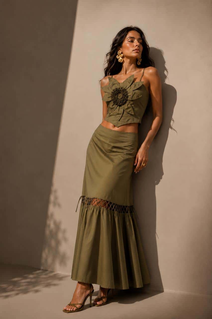 Crop Top Nogal Verde - miniatura 4
