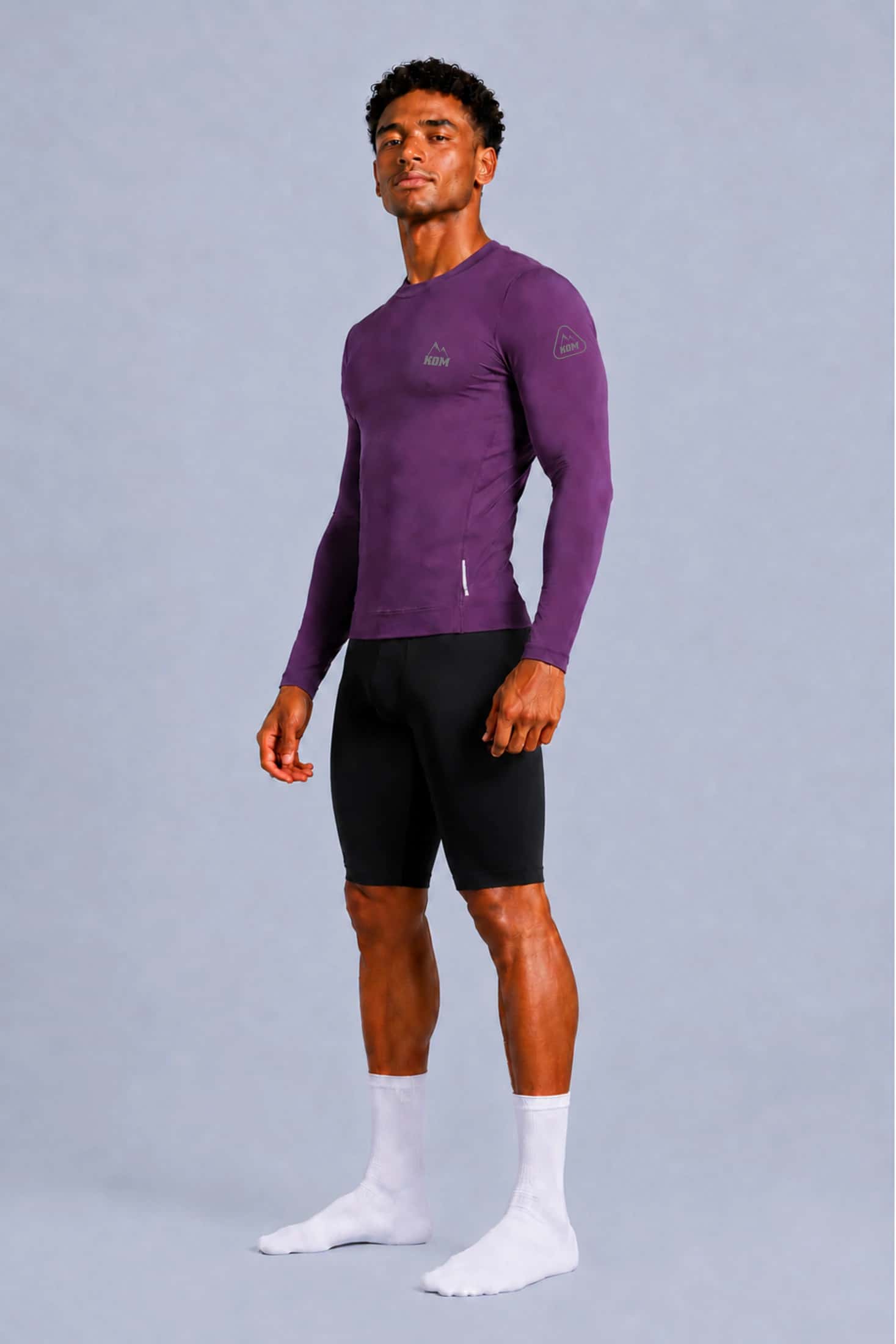 Jersey Manga Larga Sin Cremallera Hombre - Ciclismo - miniatura 2