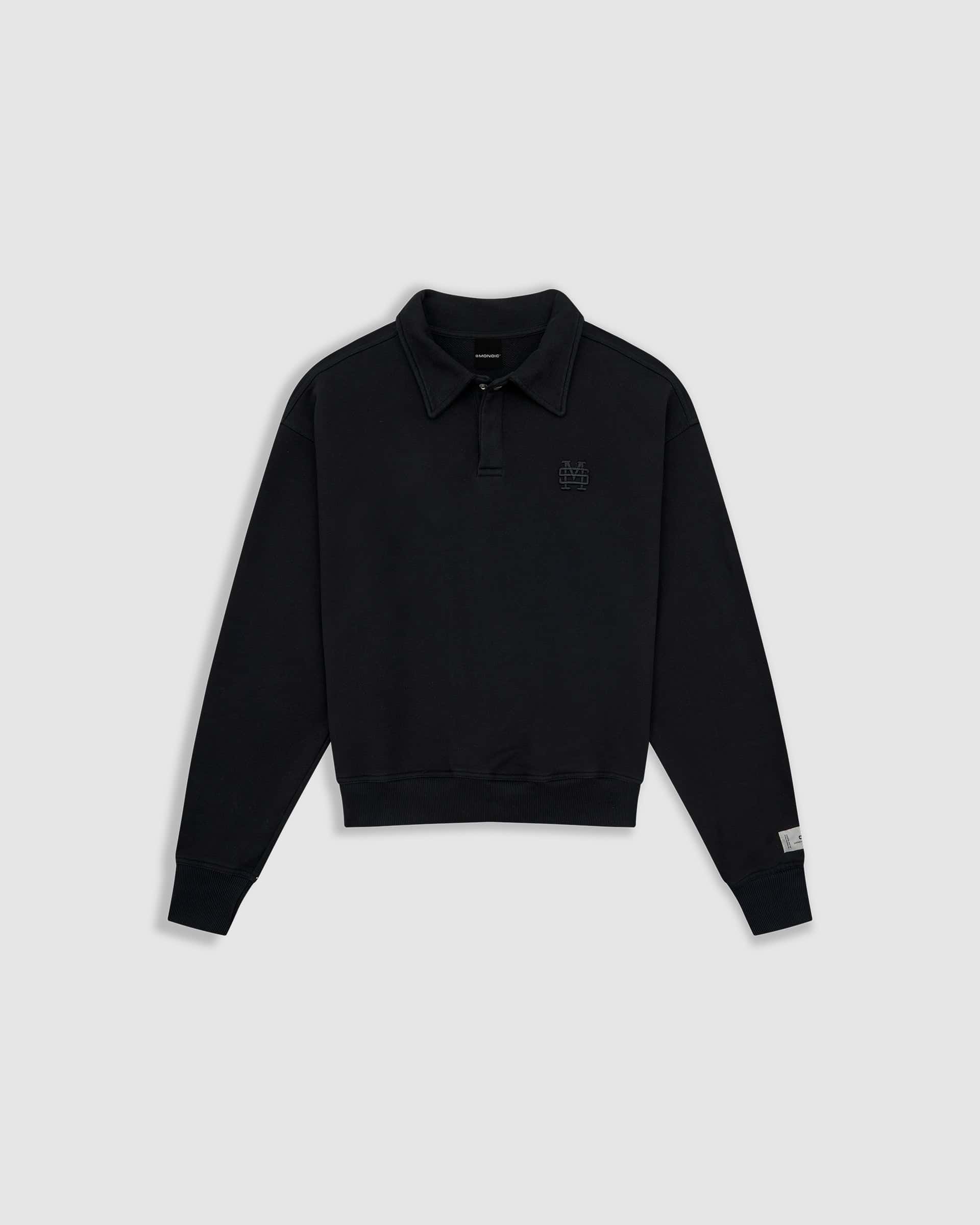 Polo Sweater - Negro Oscuro