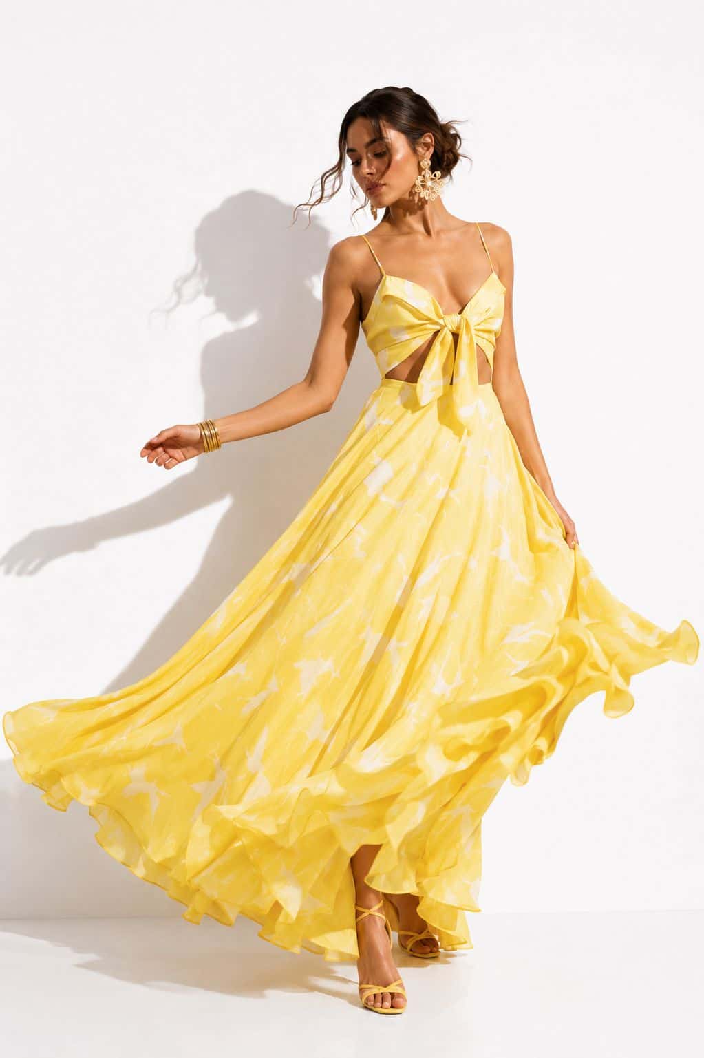 Vestido Gil Gaviotas Amarillas Estampado - miniatura 2