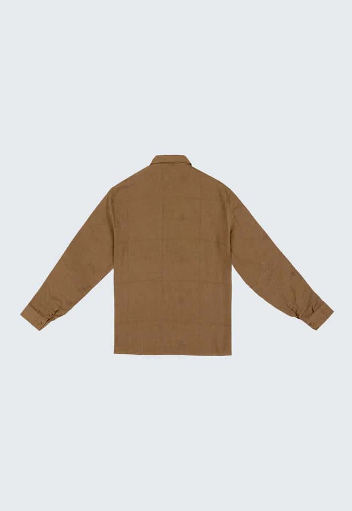 CAMISA SAKO MARRÓN - miniatura 4