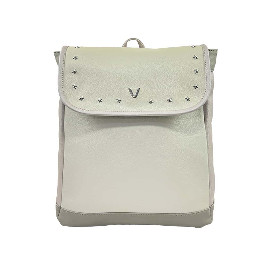 Morral Para Mujer Beige Porta Pc Con Taches De Estrellas