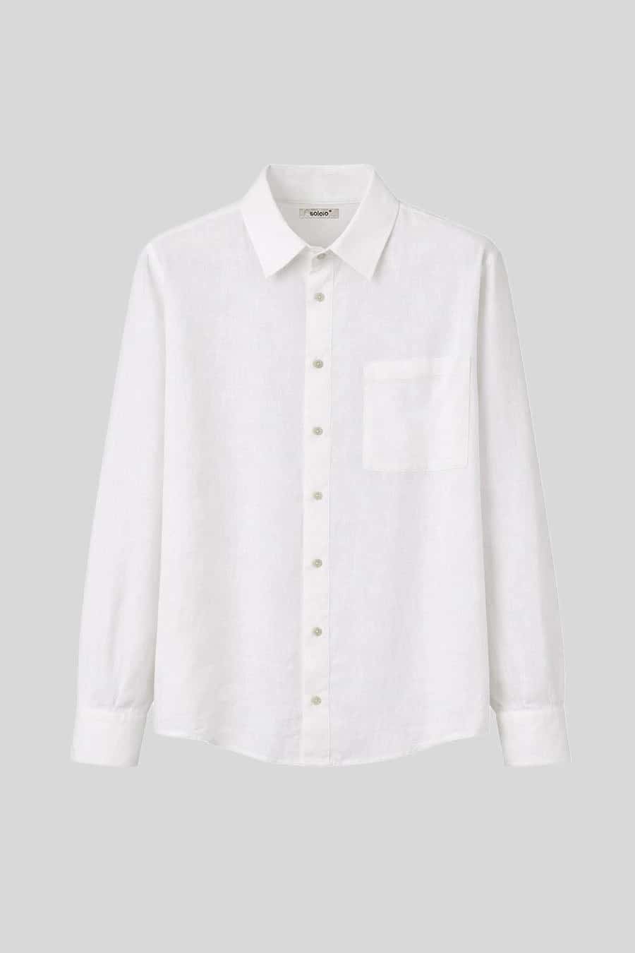 Women's shirt linen assisi white