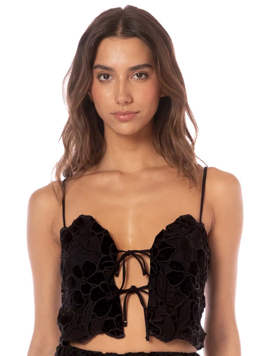 Maaji Onyx Shadows Christa Beachwear Crop Top - miniatura 3