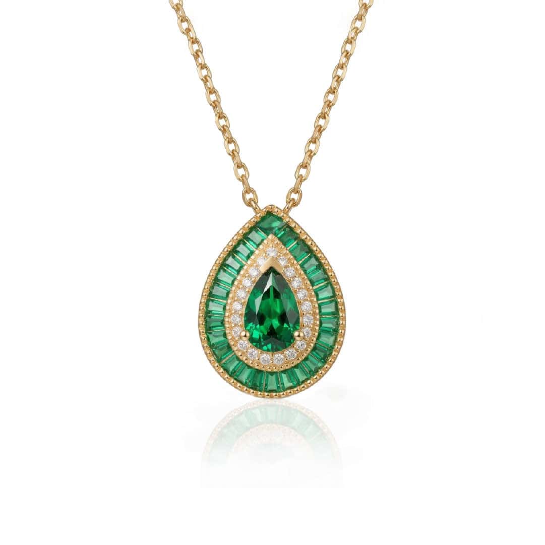 Collar Aqua Esmeralda