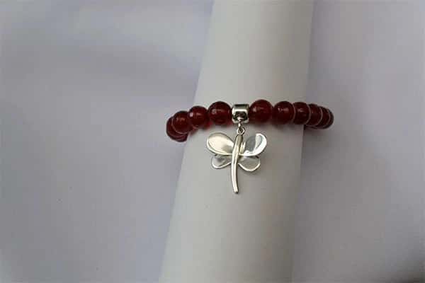 Pulsera cornalina dije libélula M - miniatura 3