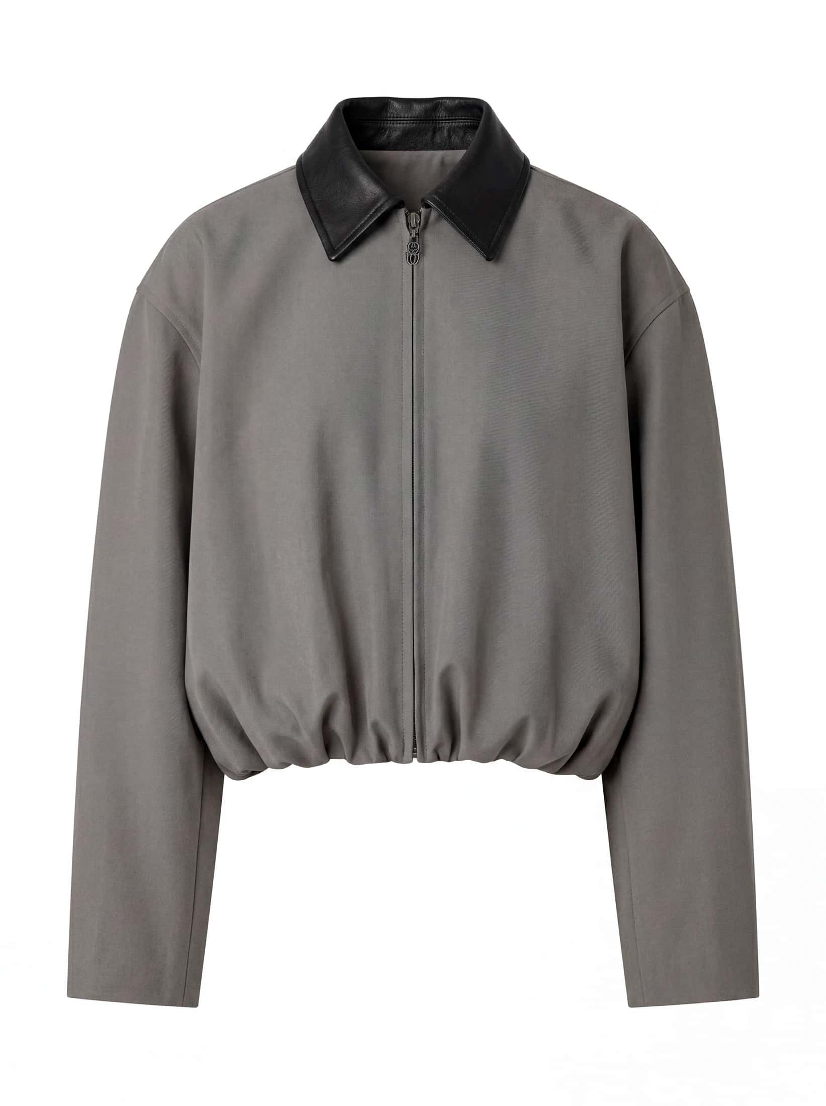 LEATHER COLLAR JACKET