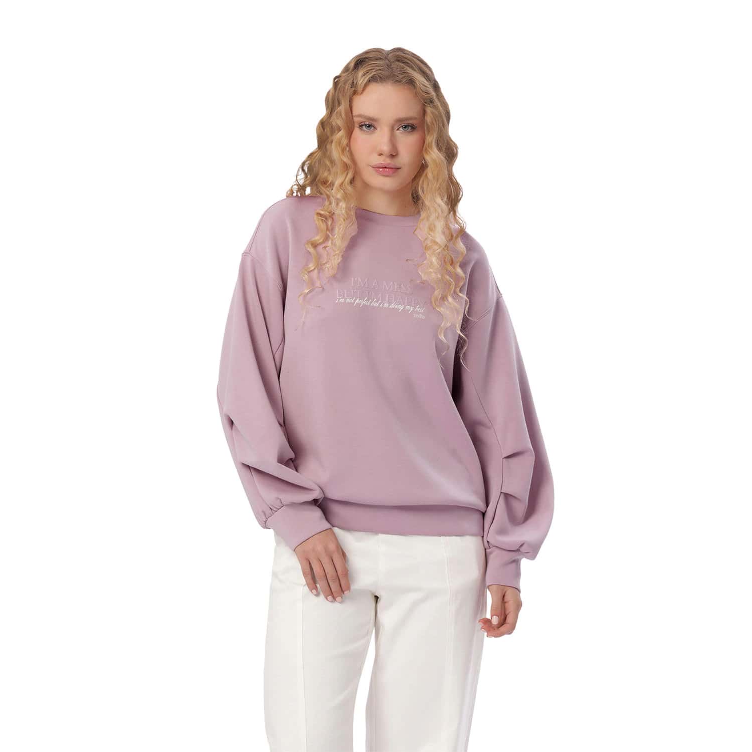 Buzo para Mujer cuello redondo Cosmical Rosado