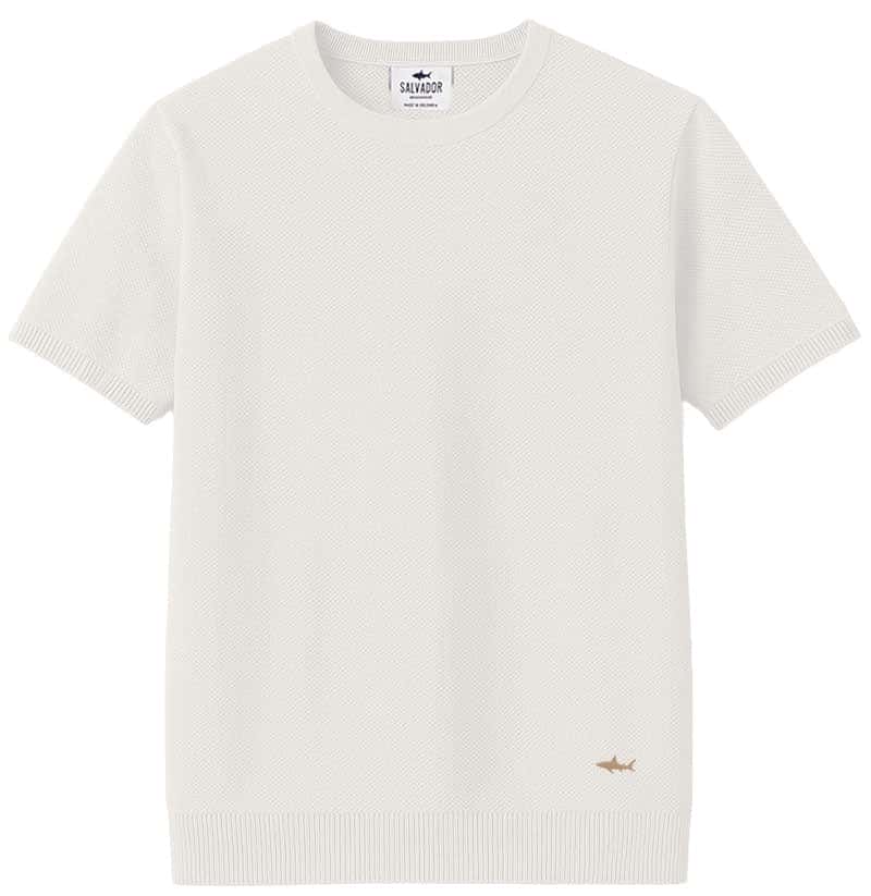 CAMISETA DE PUNTO BLANCA