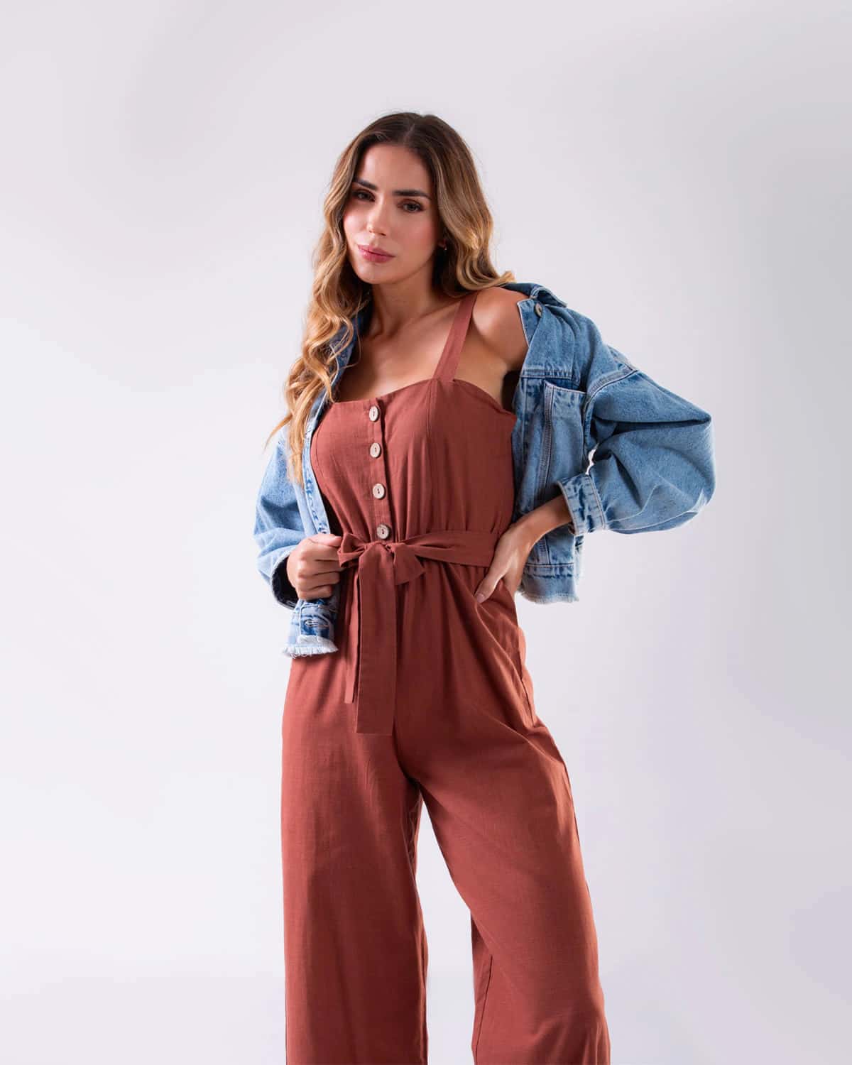 Enterizo terracota para mujer