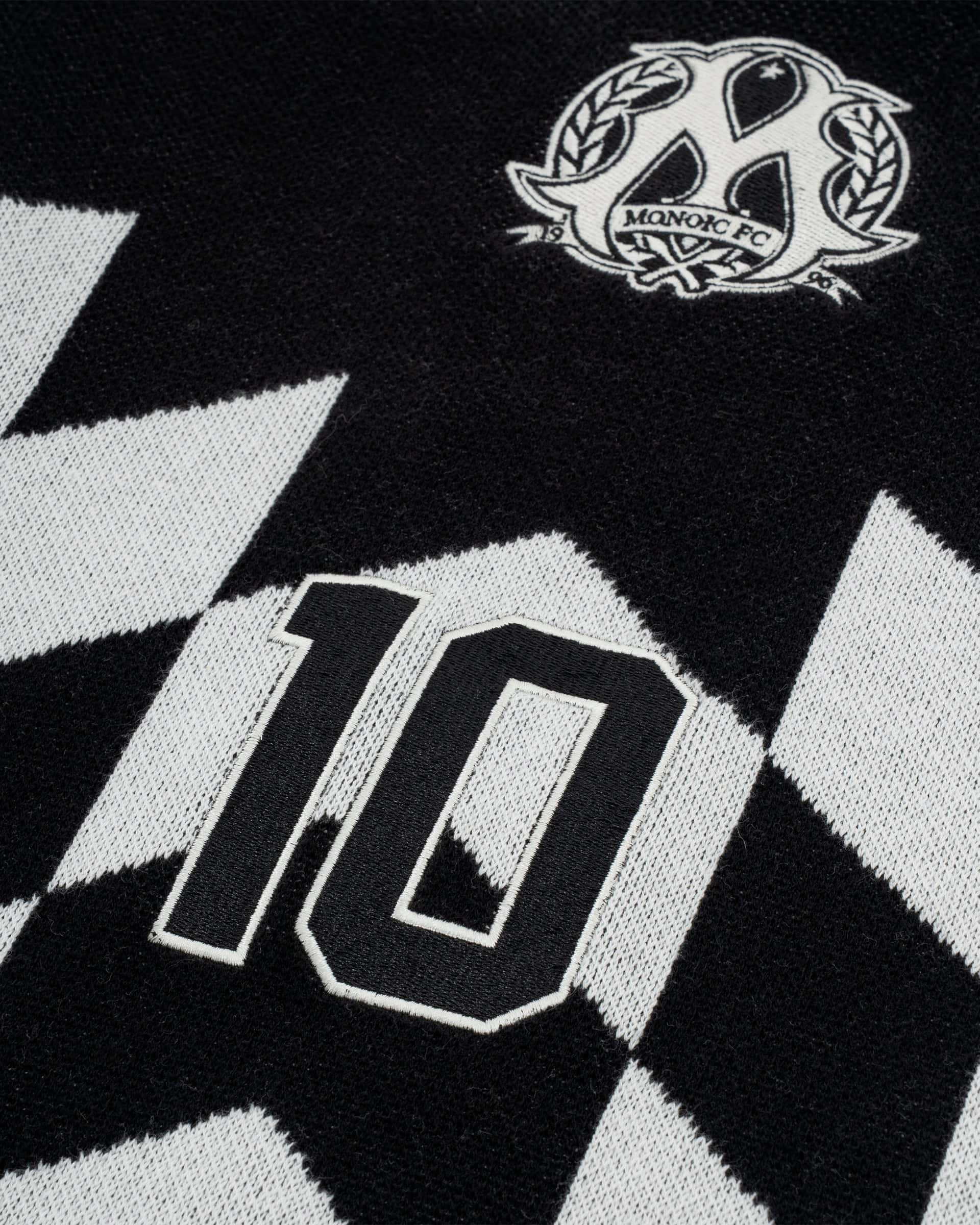 Fútbol Jersey Knit Manga Larga - Negro - miniatura 3