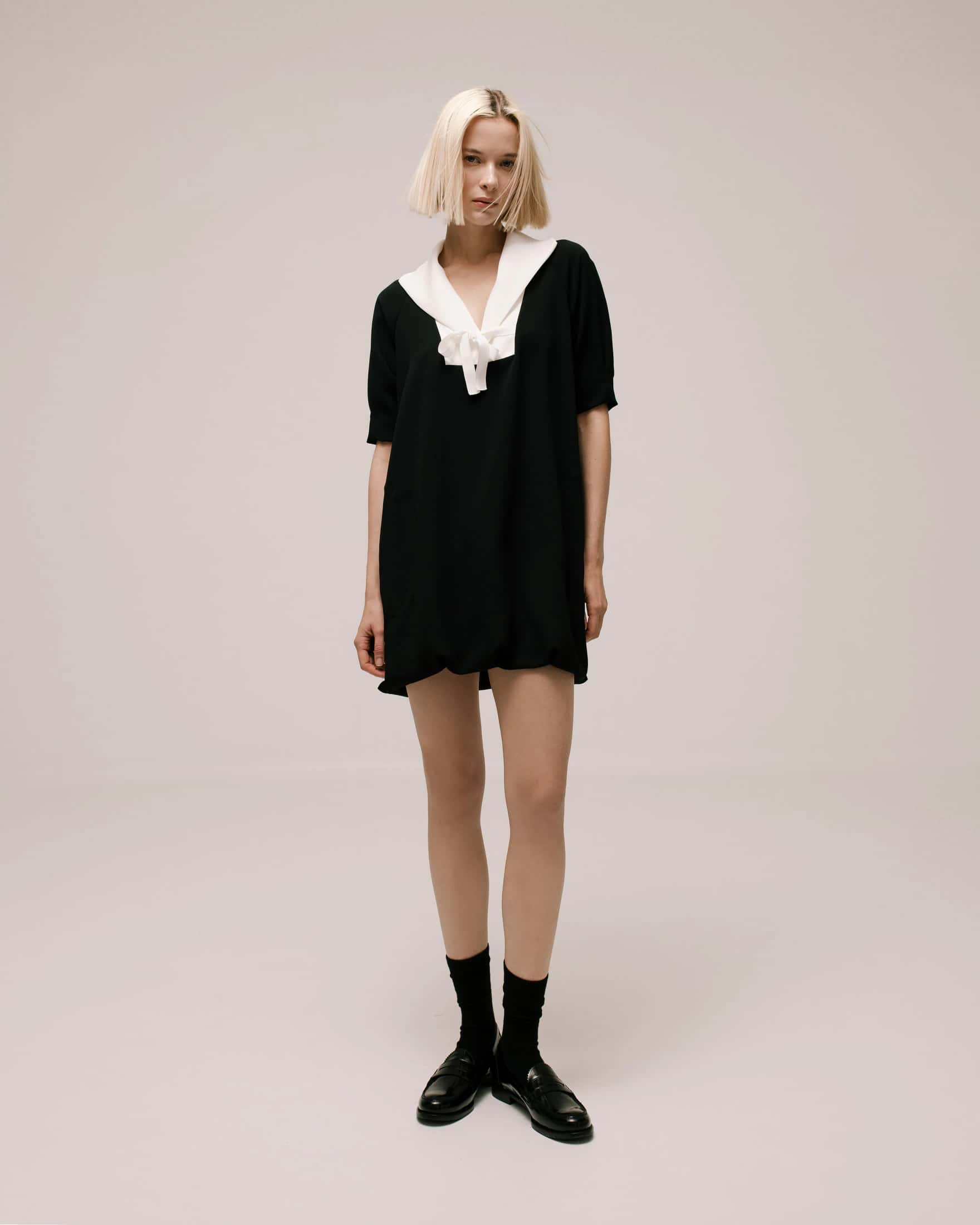 Sailor-Collar Cady Mini Dress