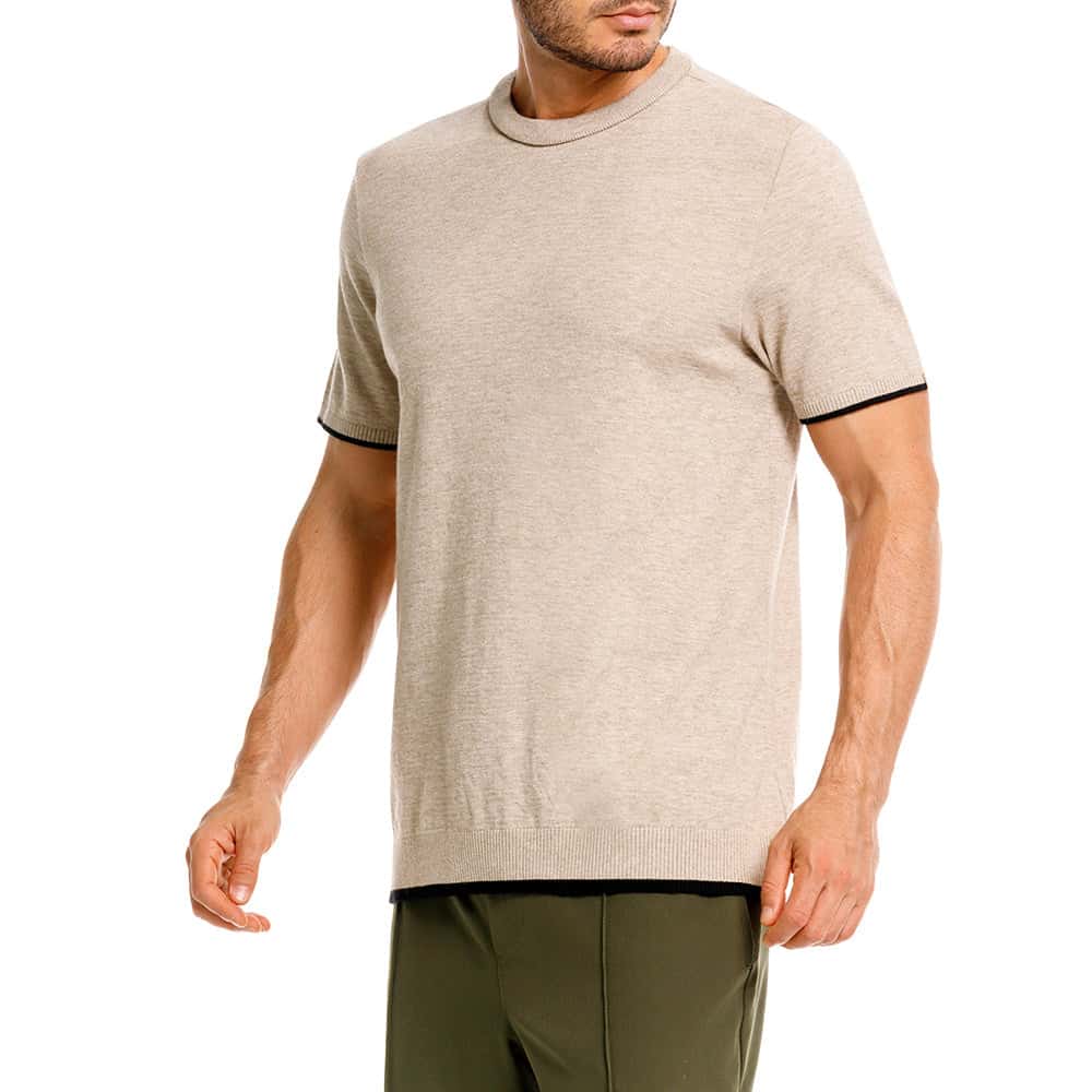 CAMISETA CUELLO REDONDO AMALFI CAFÉ