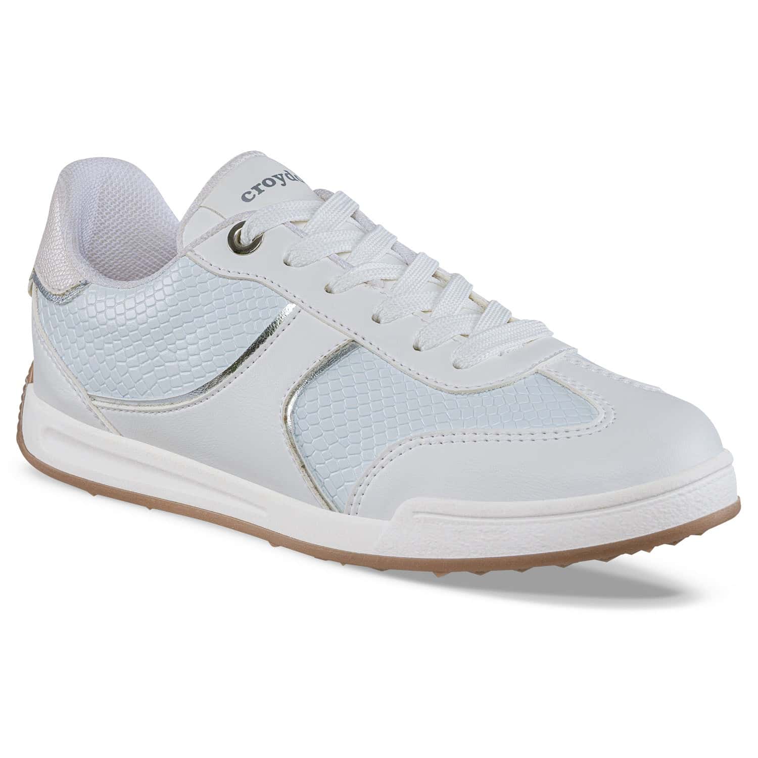 Tenis Urbanos Eglet Blanco-Plata Croydon para Mujer