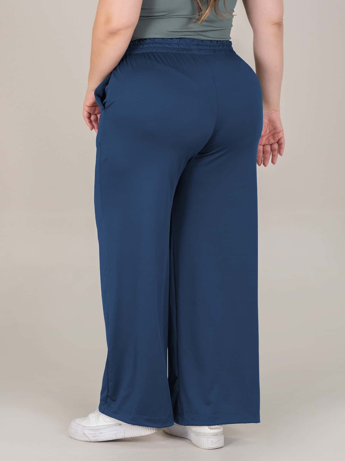 Sahay Pantalon Talla Plus Azul Mar - miniatura 3
