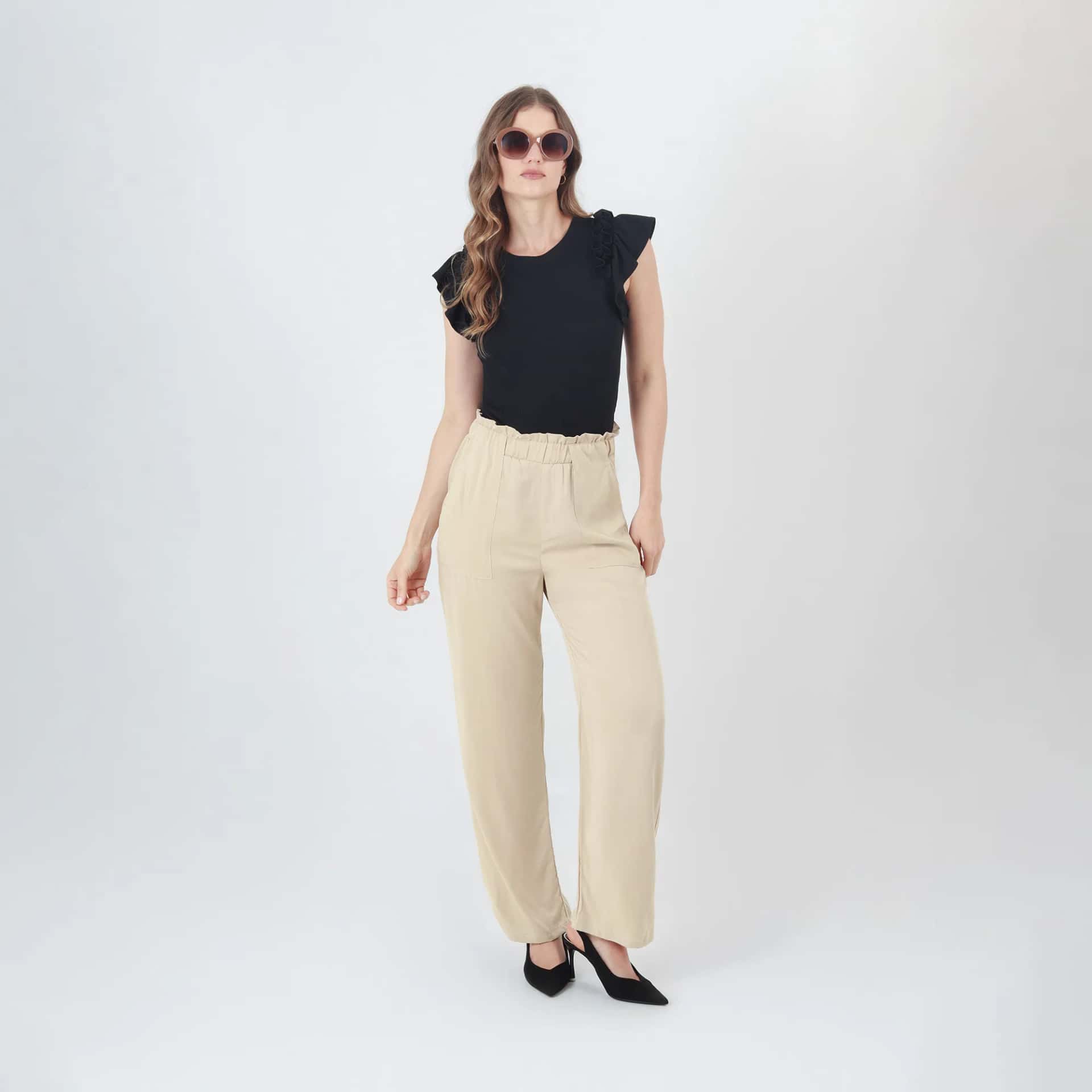 Pantalon Tiro Alto Bota Recta