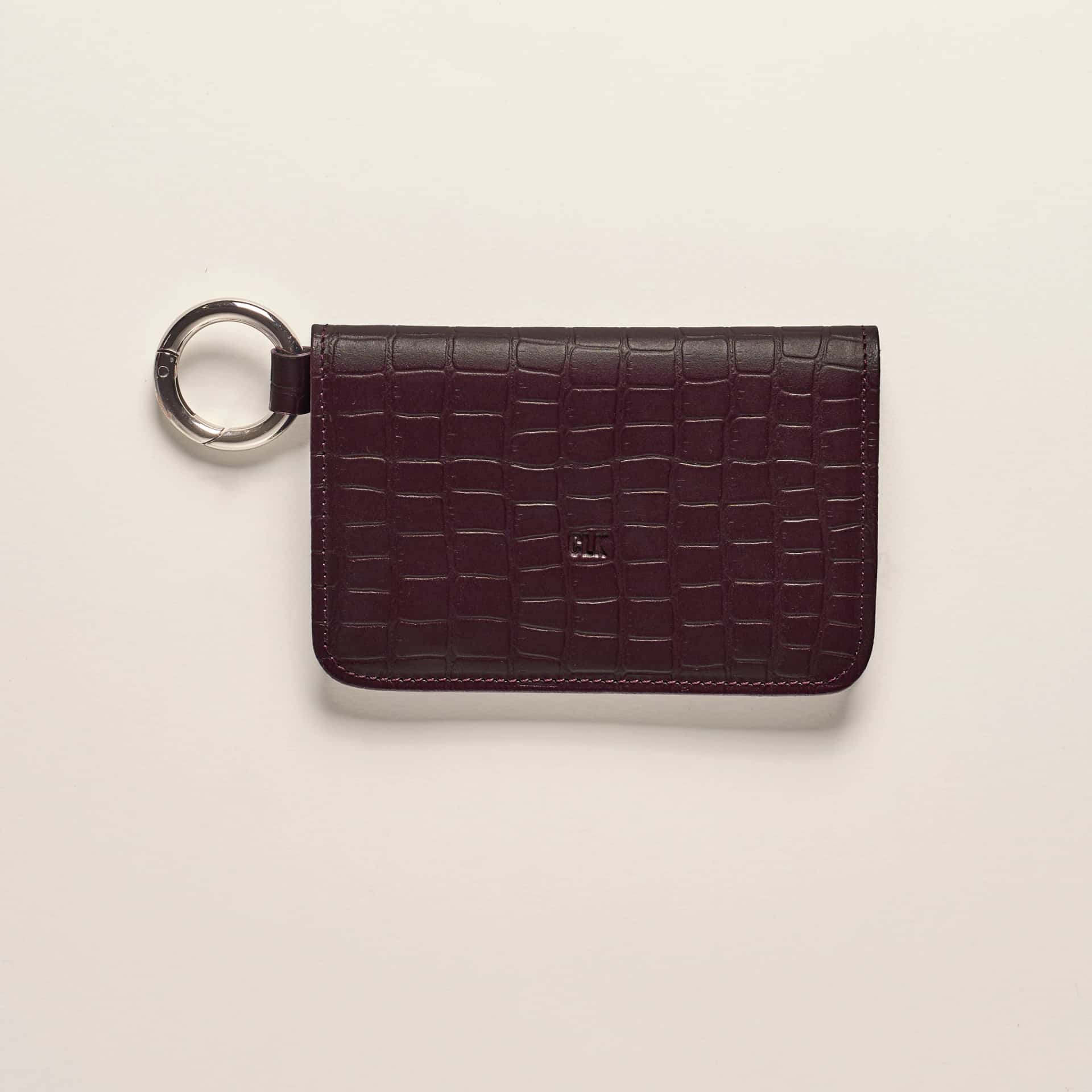 CLIP & GO CASE - CROC EDITION /  BURGUNDY