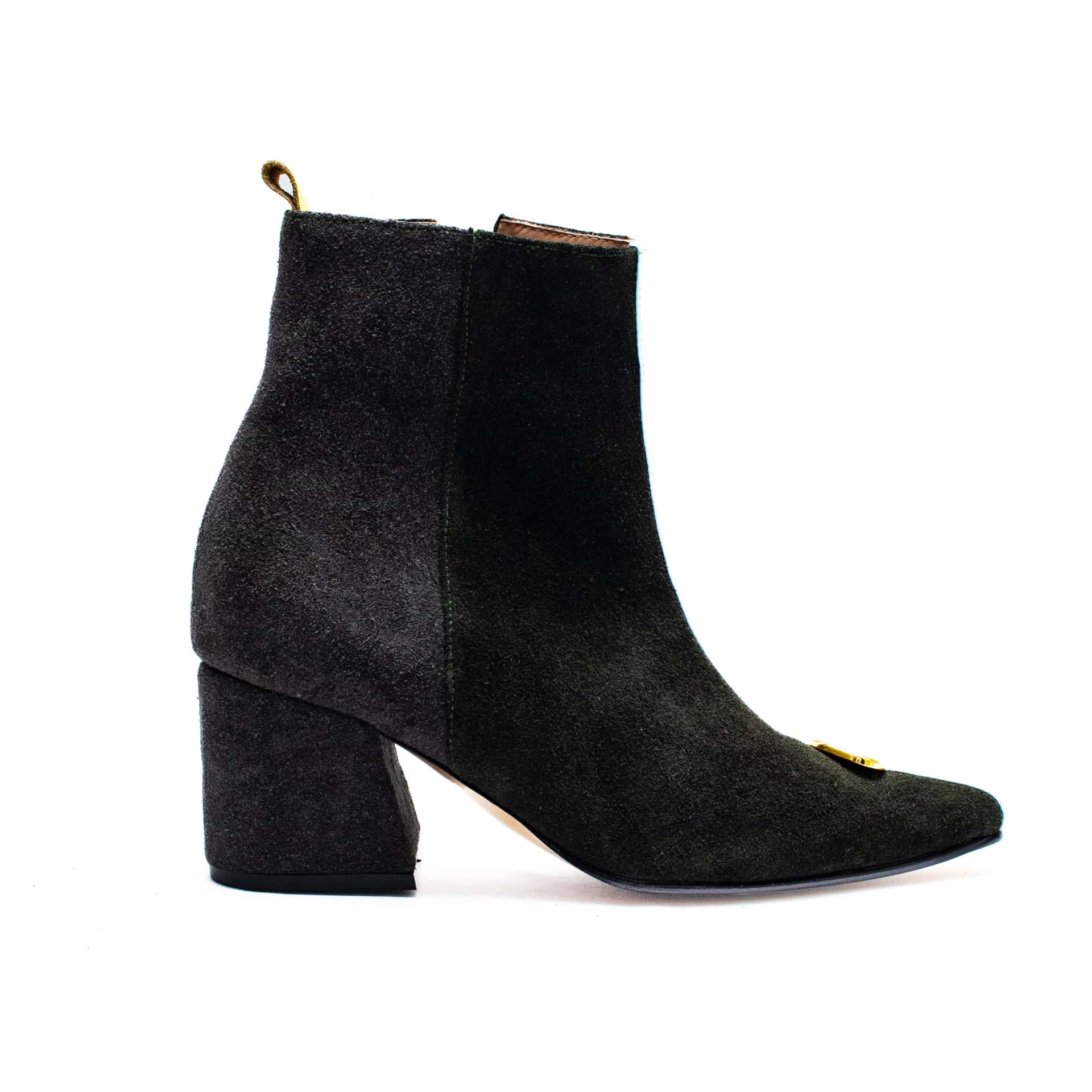 AMEBA BOOTS - Verde Botella x Taupe + Celeste Fresco