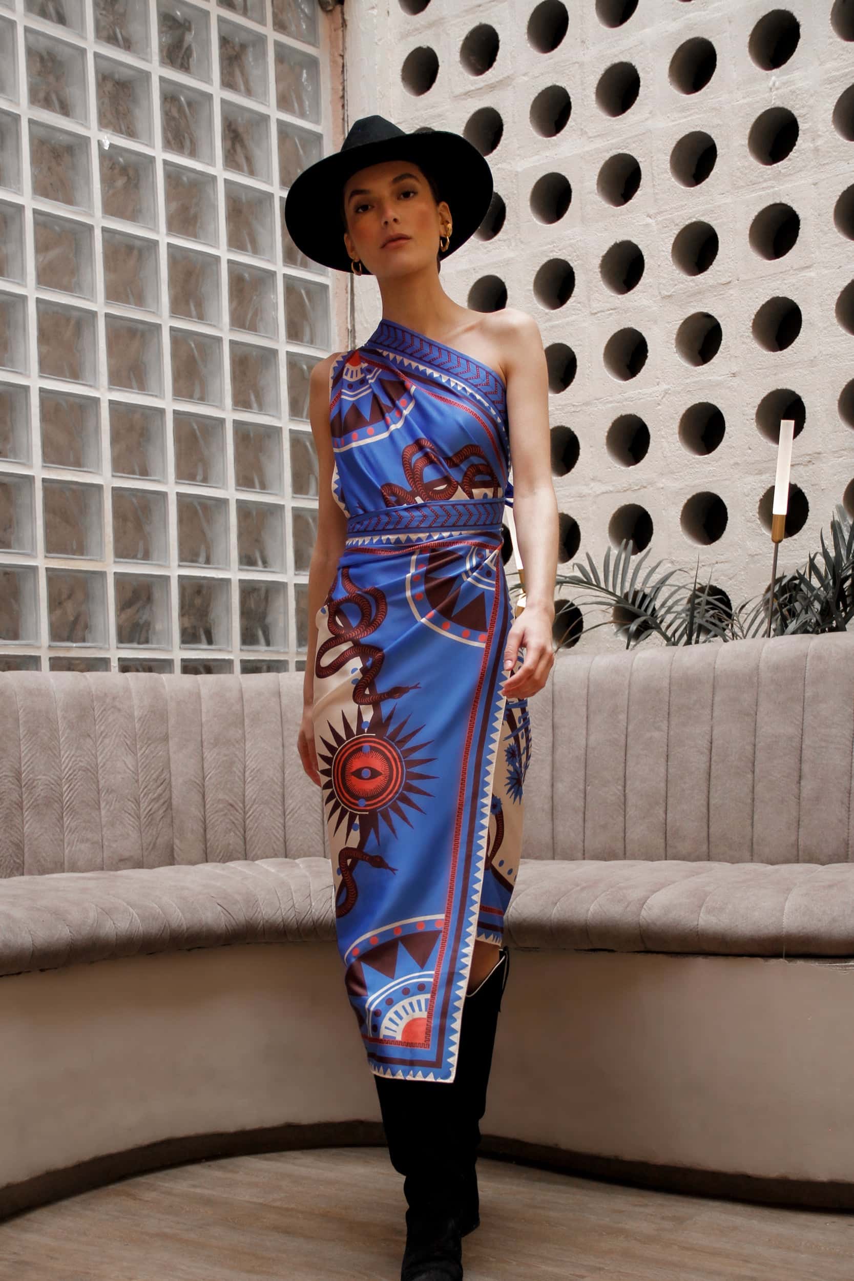 Sari Nazar, Lavanda / Vestido - Falda - miniatura 4