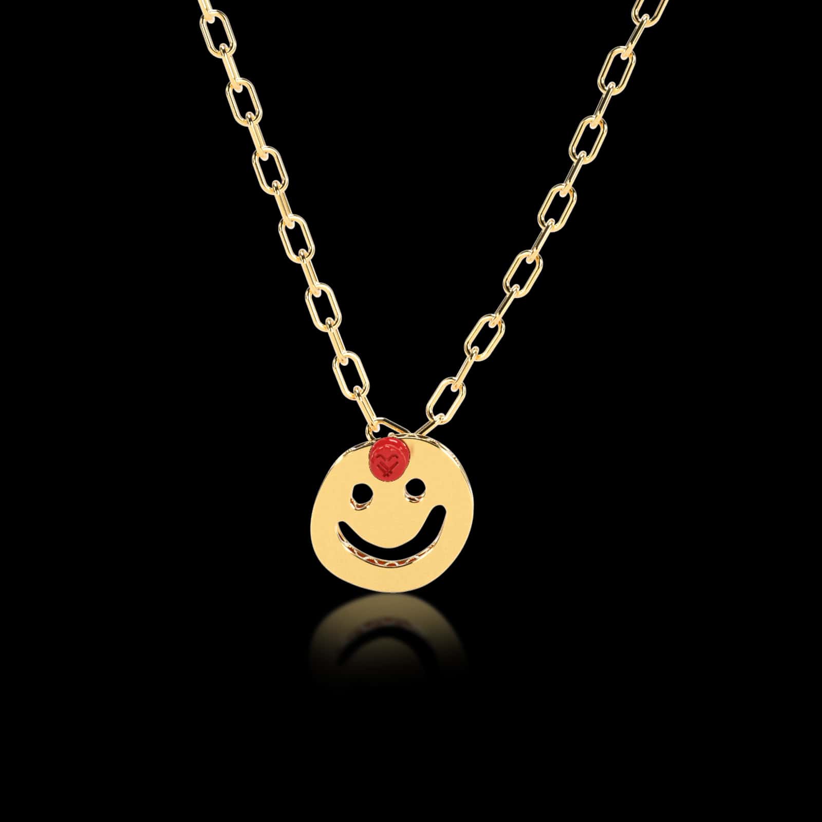 Collar PIN IT CARDBOARD HAPPY FACE