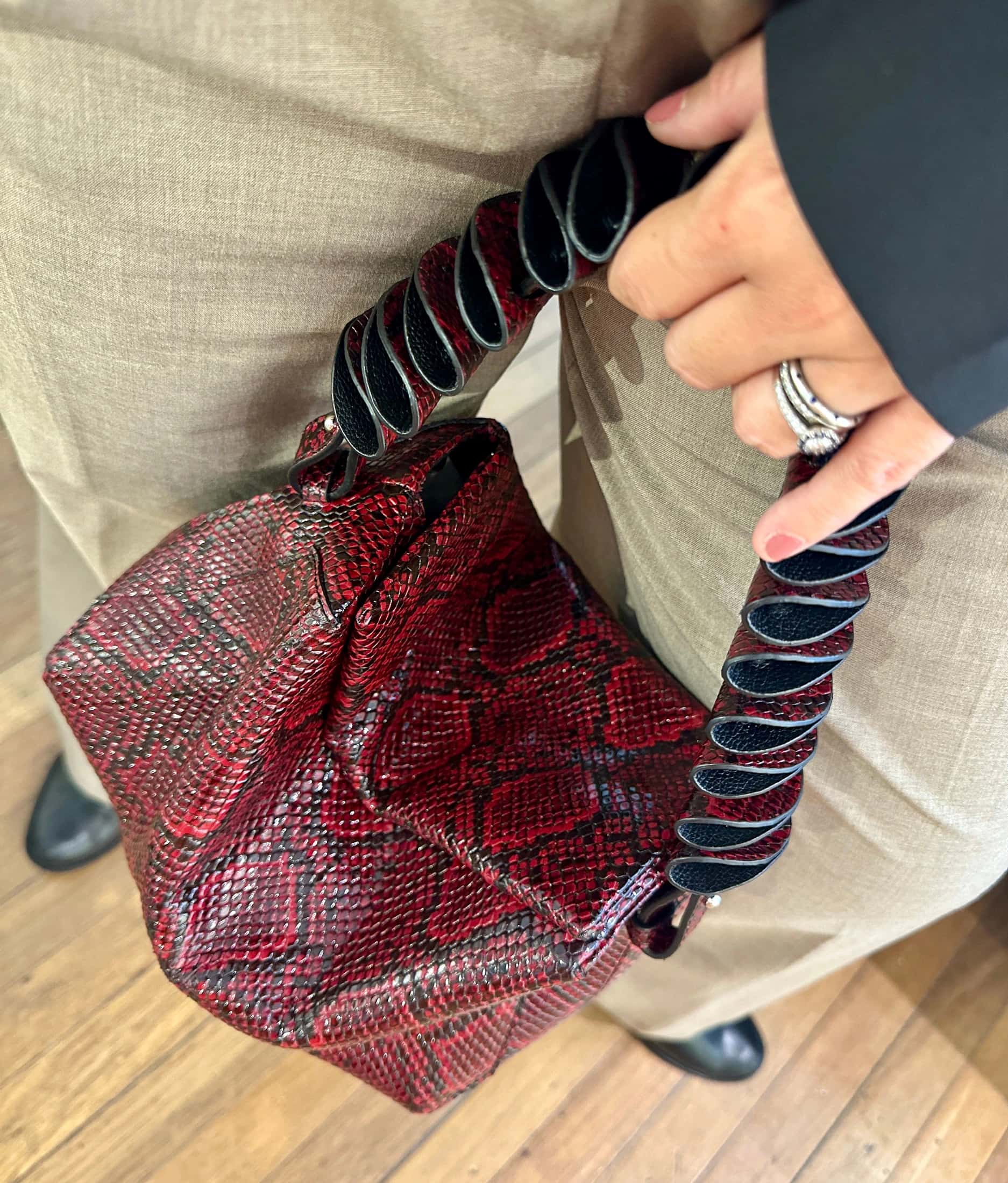 Ana bag waves strap - tessitura- cowhide