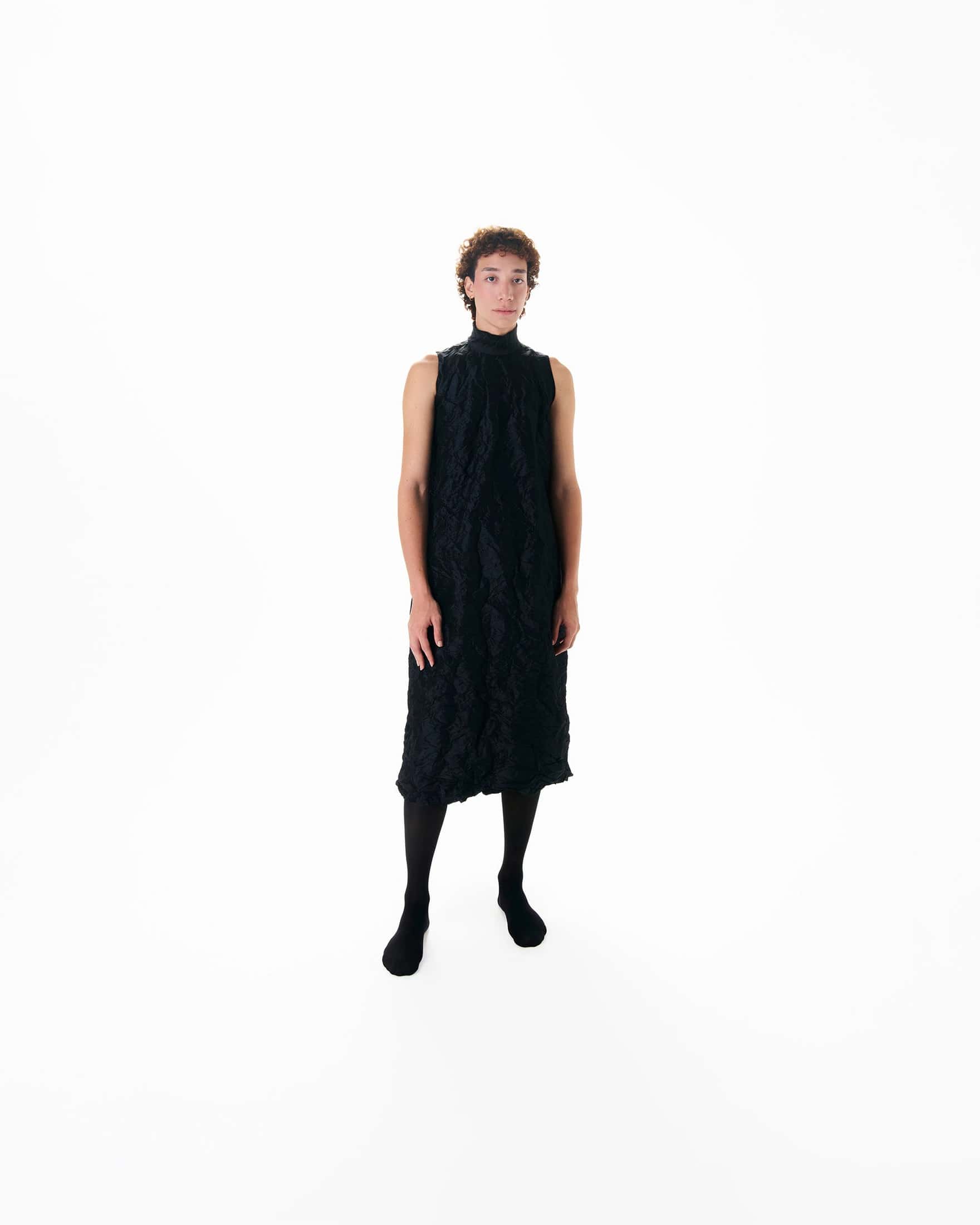 VESTIDO TEXTURA NEGRO #1