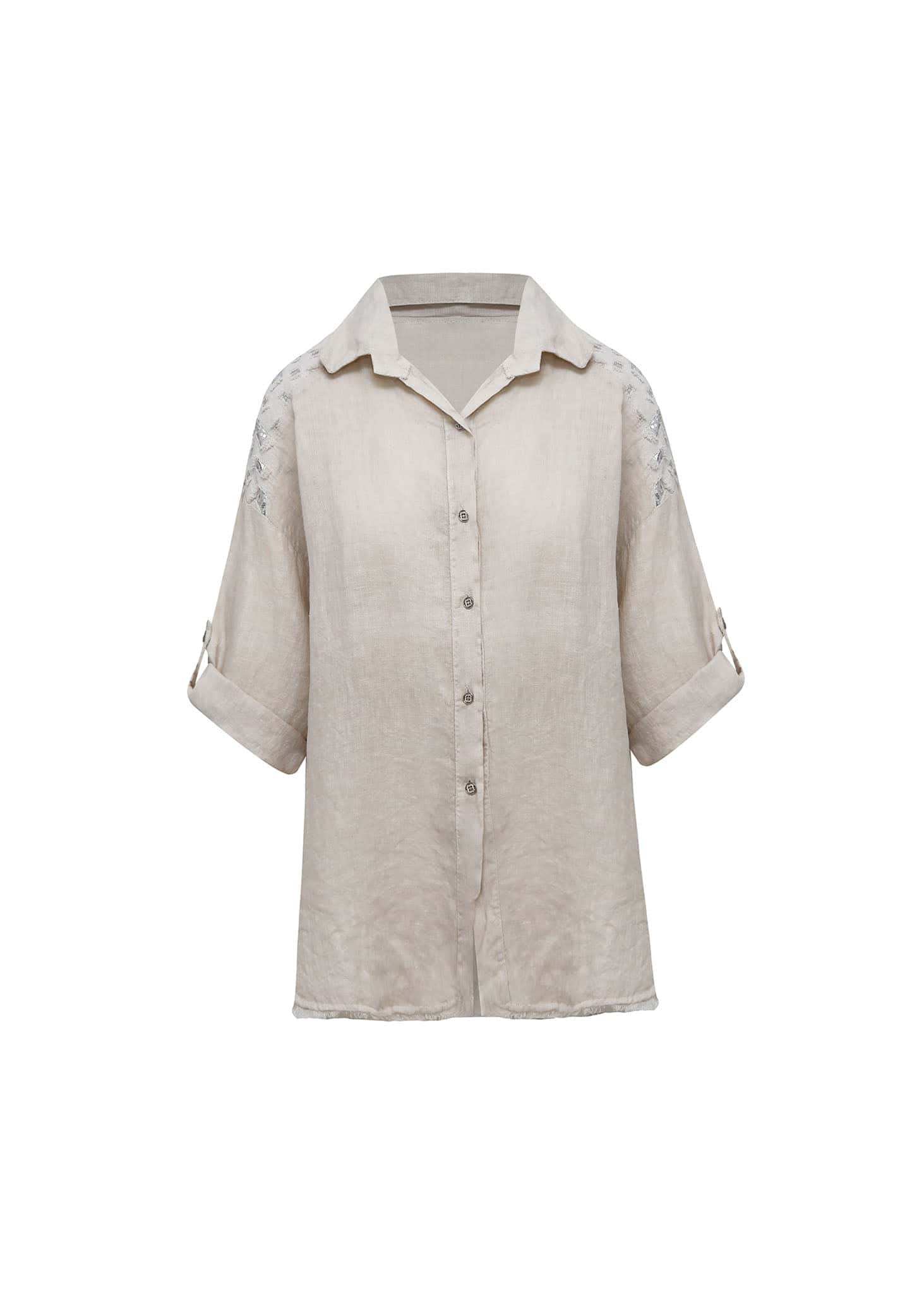 Camisa Relaxed Fit de Lino