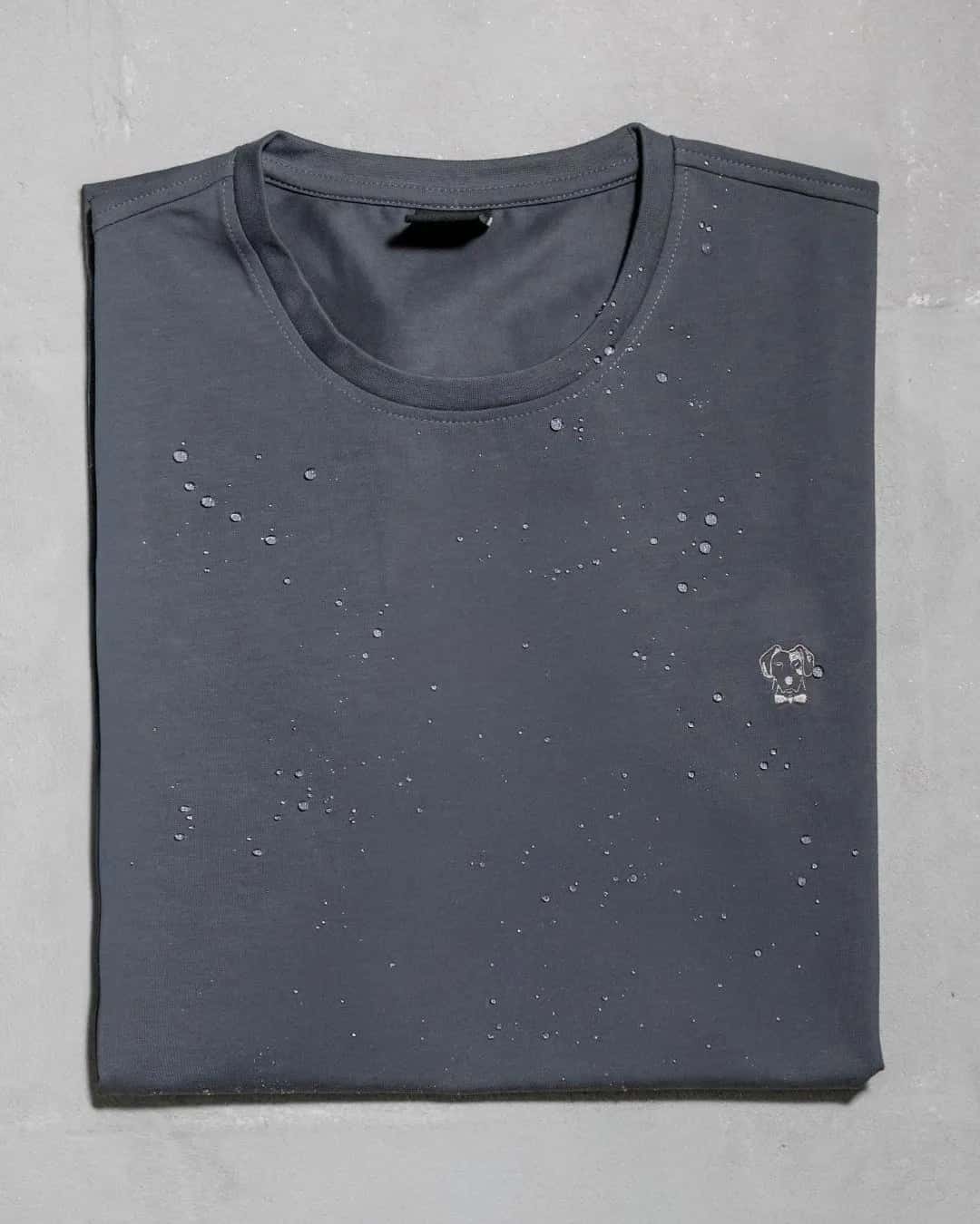 Camiseta Antimanchas Gris Oscuro - Talla Regular