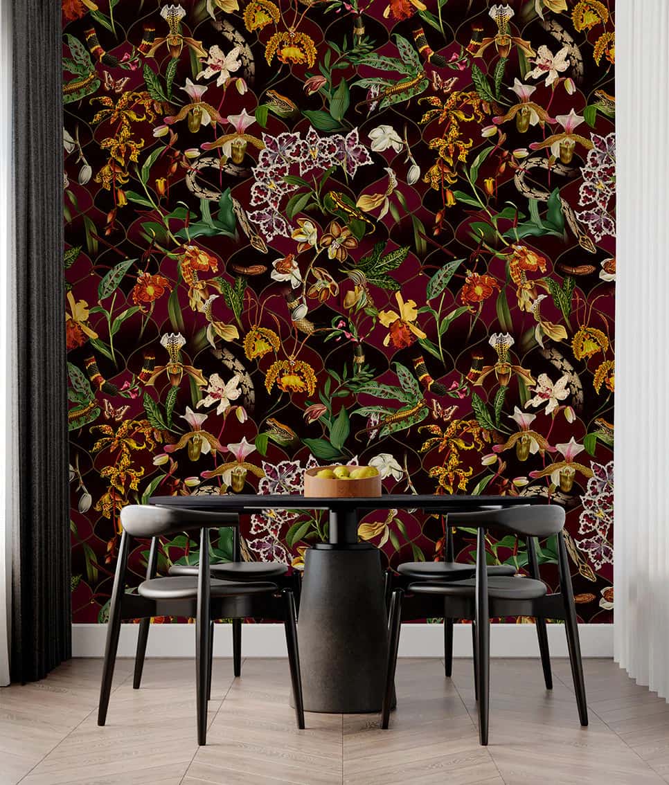 Wall Fabric Orquidea Tigre