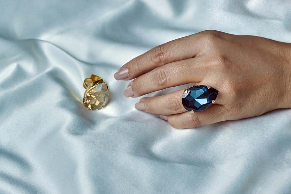 Anillo Maxi Cristal Gota
