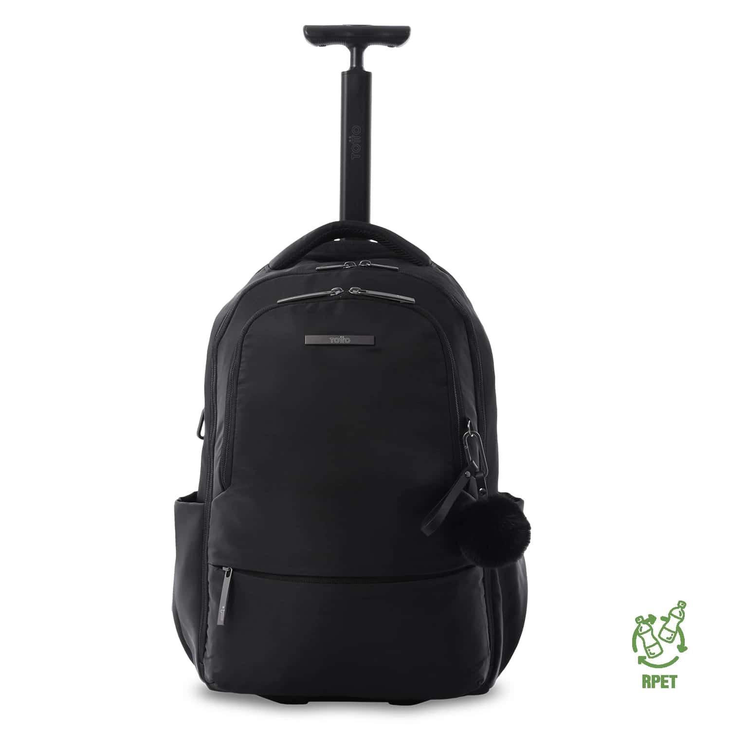 Morral con Ruedas para Viaje Trolley Mediano Negro