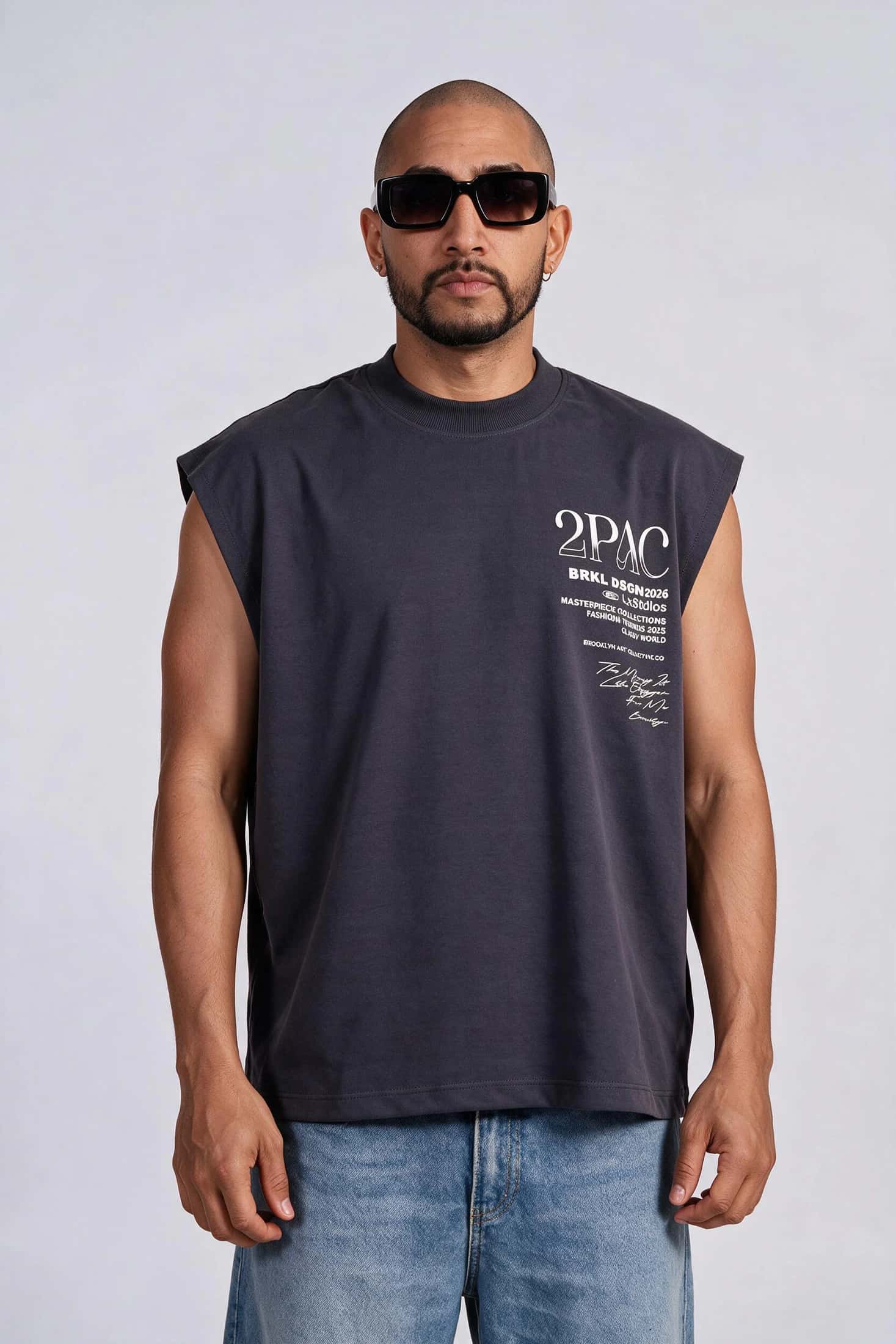 Camisilla oversize 2pac