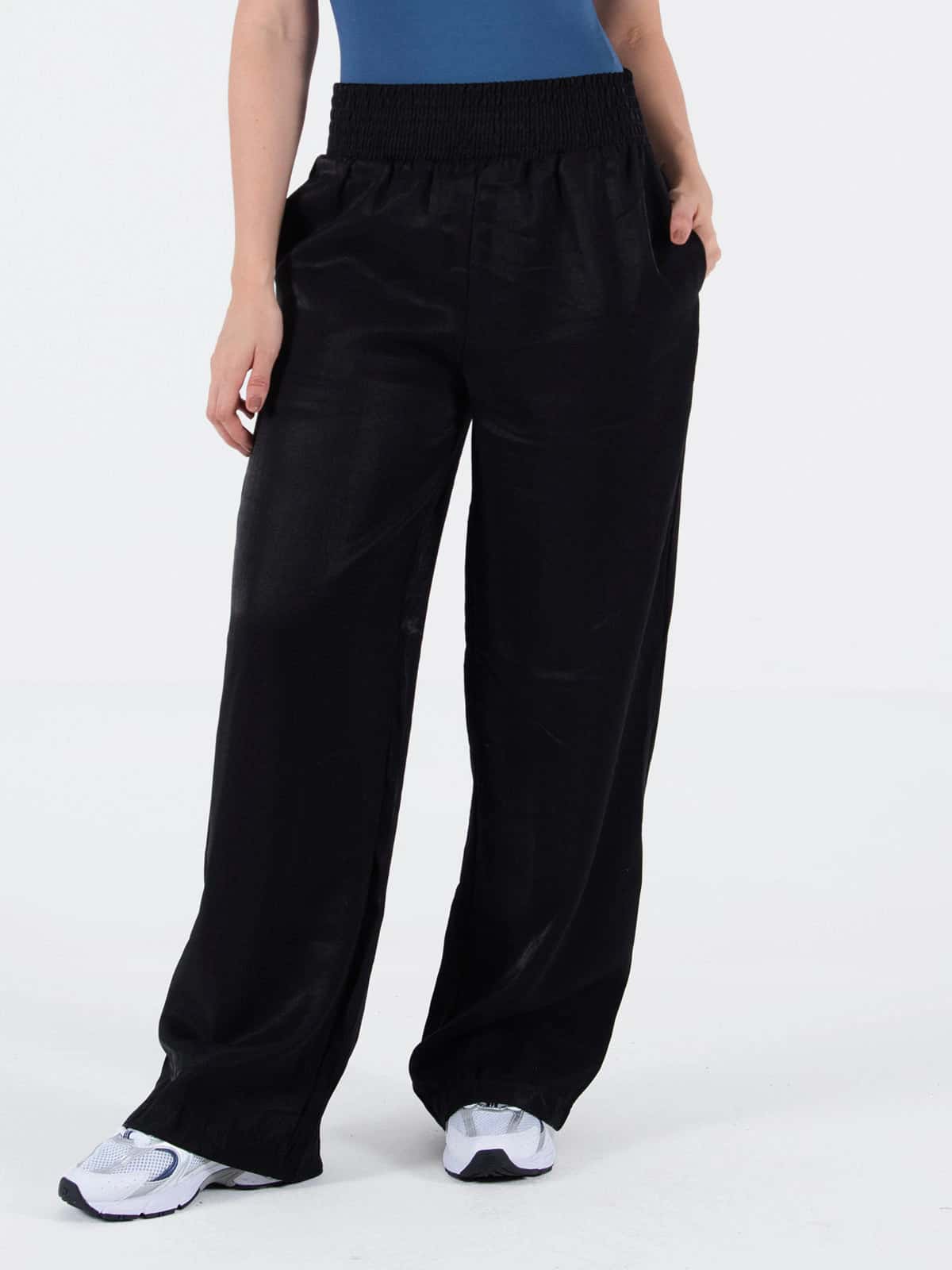 pantalon karina shiny negro - miniatura 1
