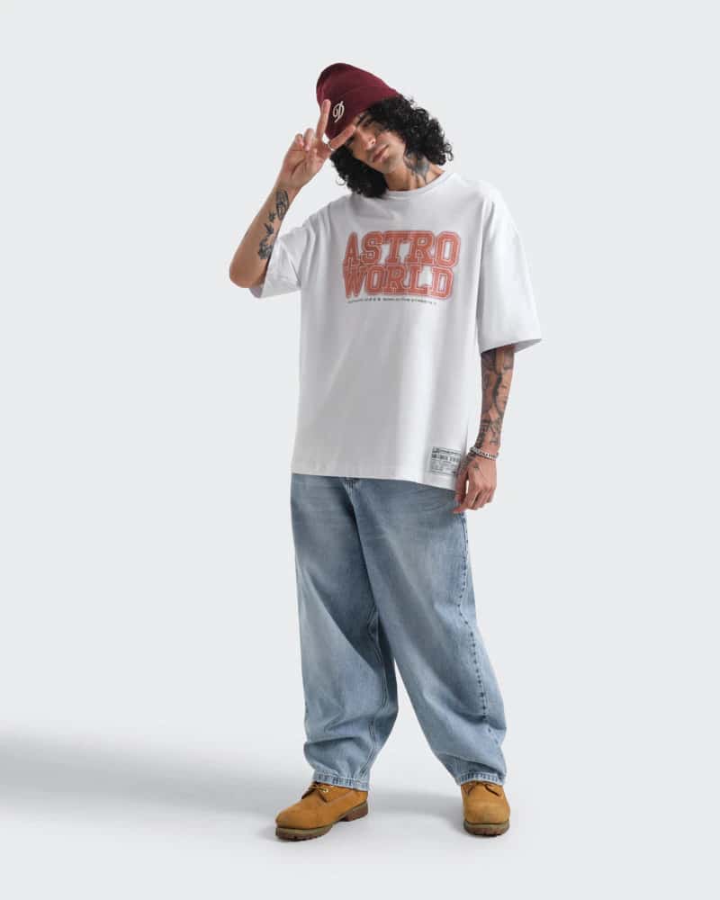 Camiseta Blanca Oversize Astro World - miniatura 8