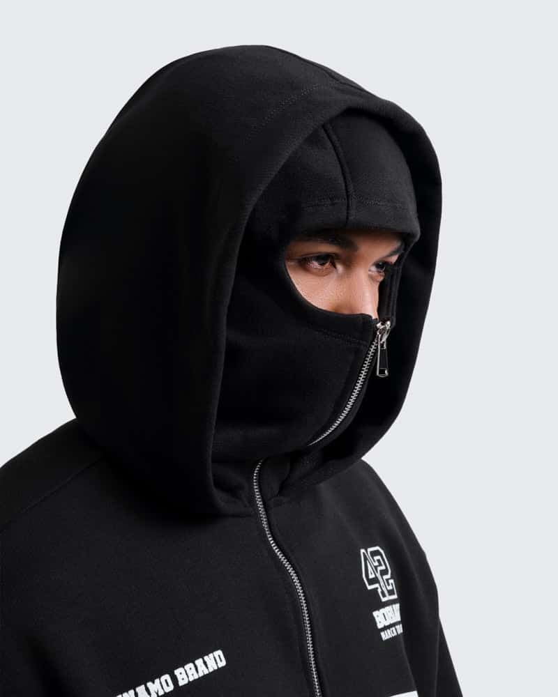 Hoodie Negro con Balaclava Street Armor - miniatura 4