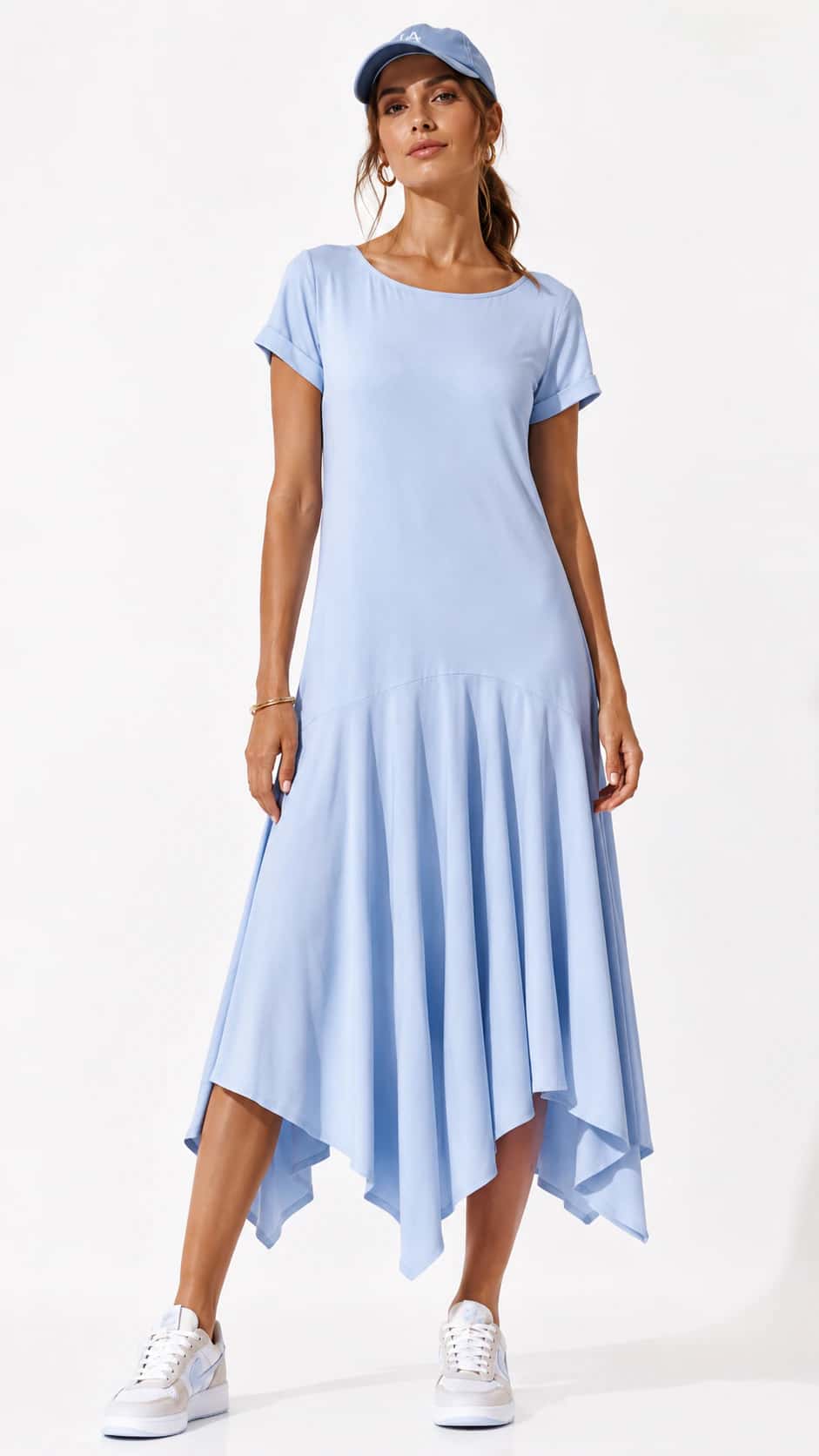 Vestido Nicolasa Celeste - miniatura 1