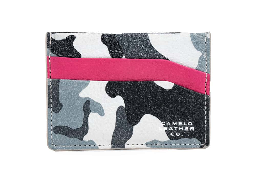 Freedom Cardholder Horizontal Snow Camo - Hot Pink