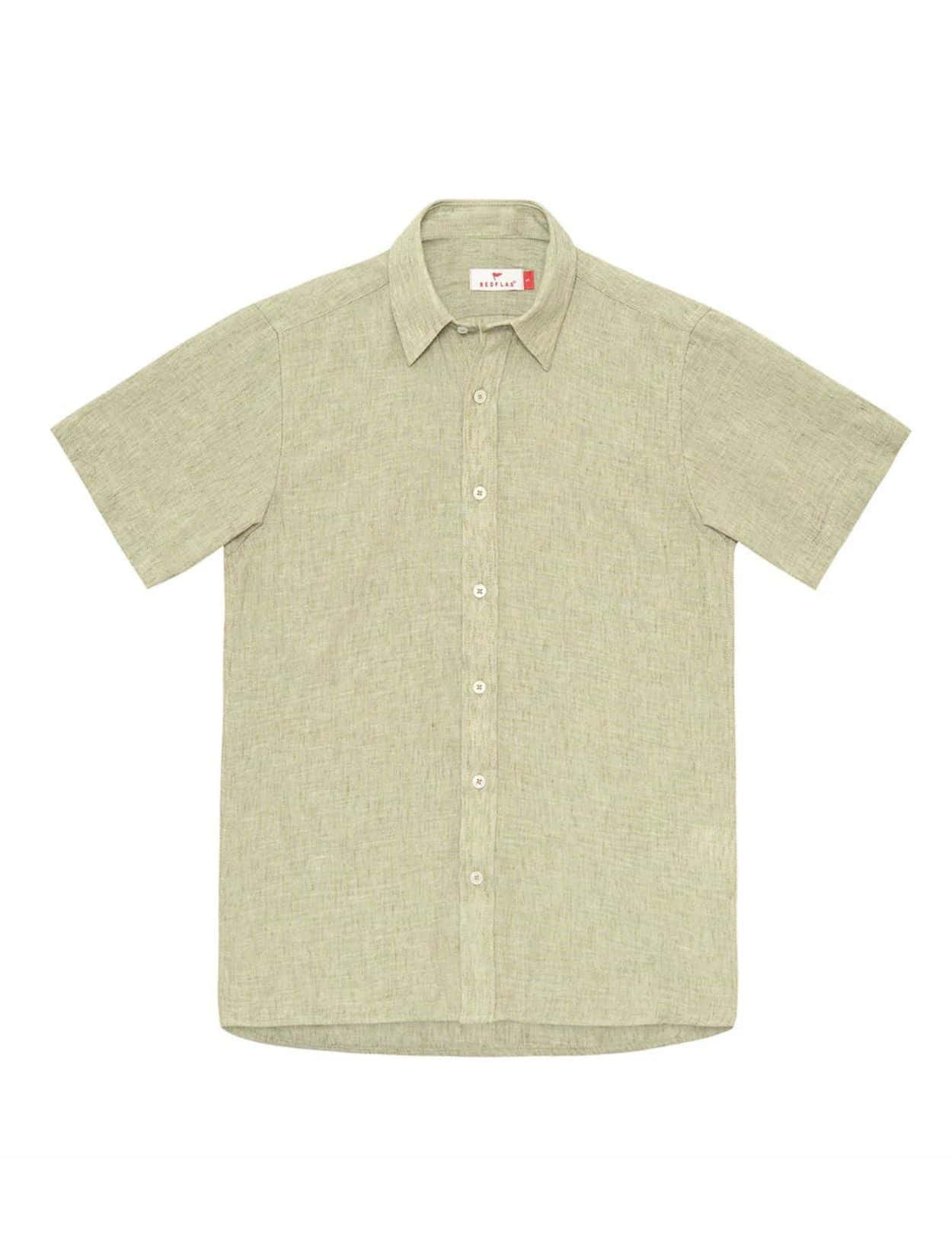CAMISA DE LINO MANGA CORTA