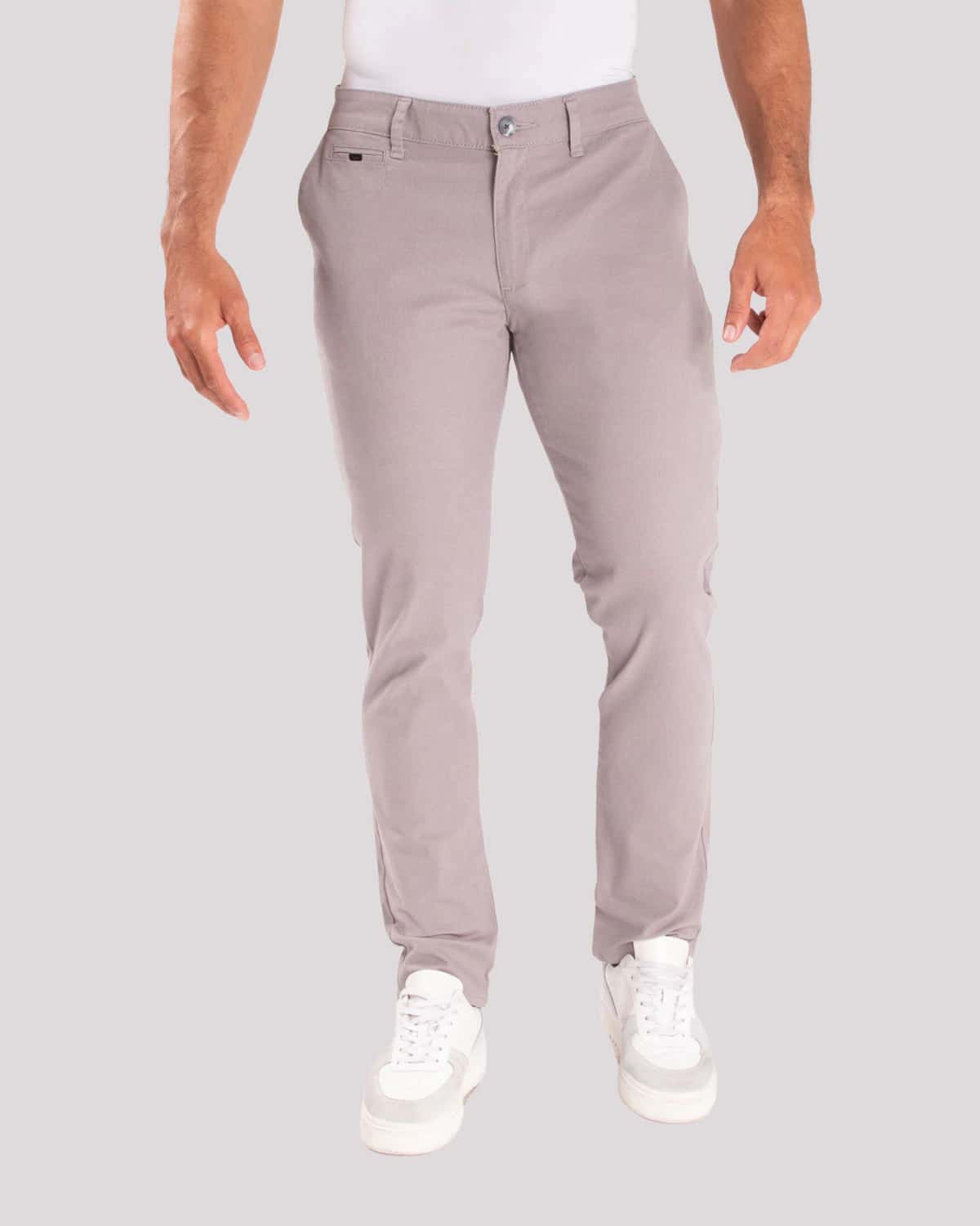 Pantalon slim gris para hombre